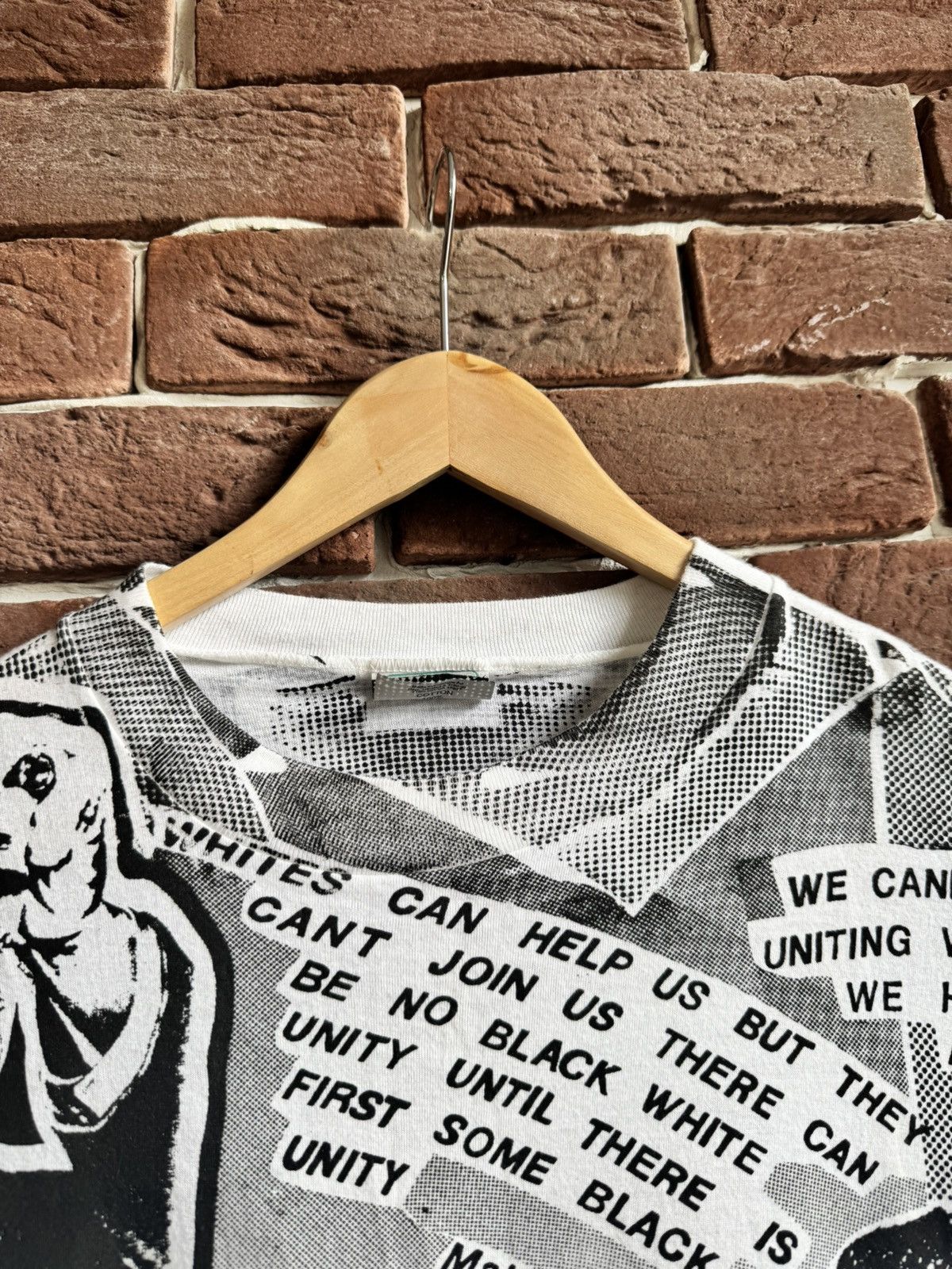 Vintage Rare Vintage 90s Malcolm X Newspaper All Over Print Tee XL Size US XL / EU 56 / 4 - 5 Thumbnail