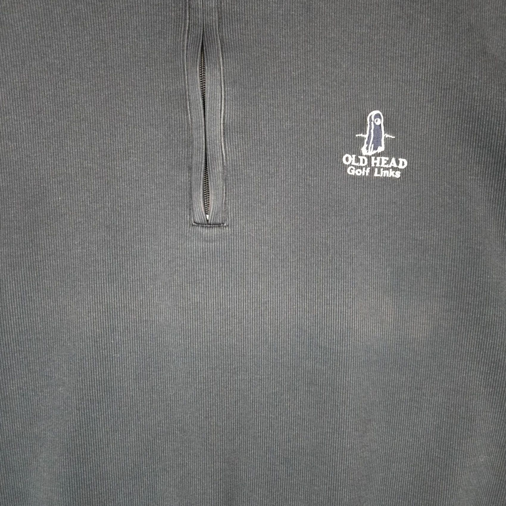 Vintage FAIRWAY & GREENE Sweatshirt Mens Large 1/4 Zip Pima Cotton Blend Navy Blue Long Sleeve Pullover Golf Ireland Old Head Links Size US L / EU 52-54 / 3 - 7 Thumbnail