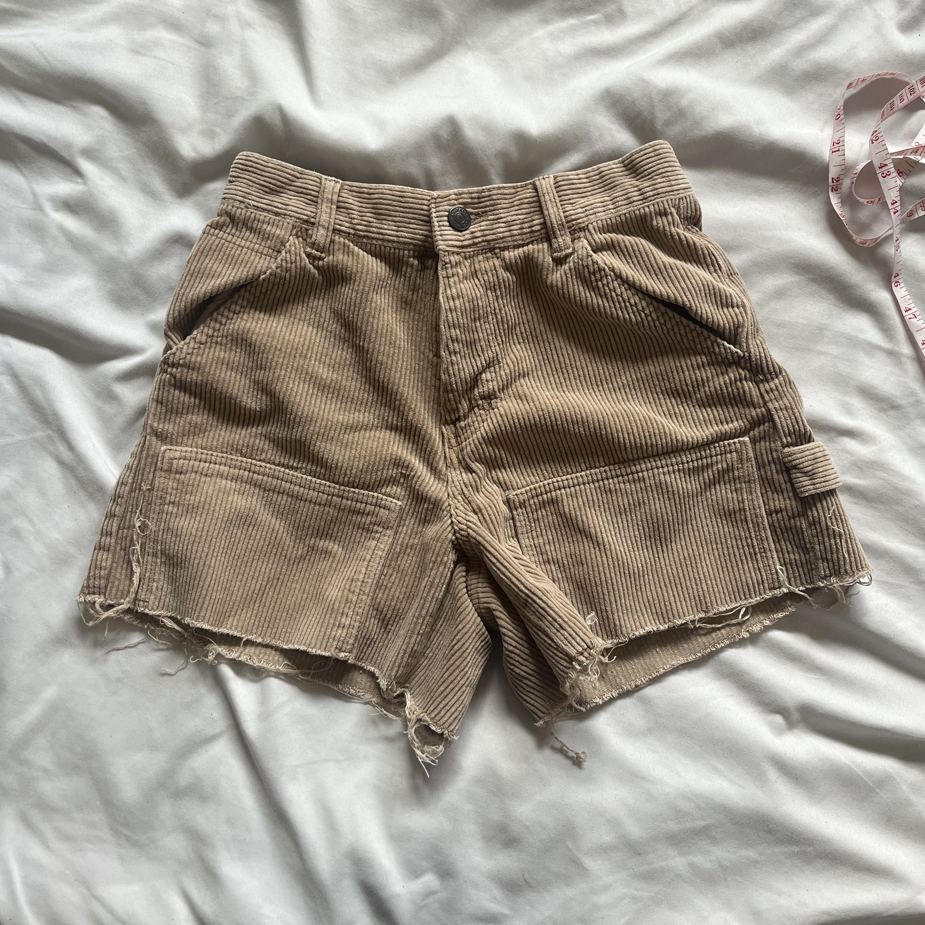 Pacsun PacSun Brown Corduroy Booty Shorts Size 25" / US 0 / IT 36 - 1 Thumbnail