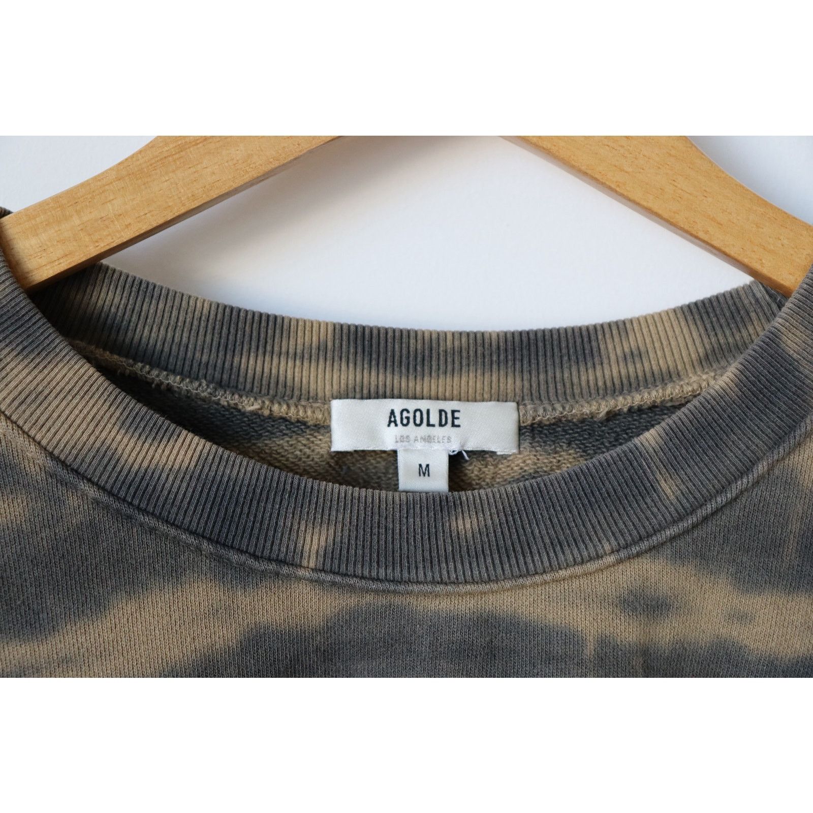 Agolde balloon sleeve tie dye sweatshirt hotsell