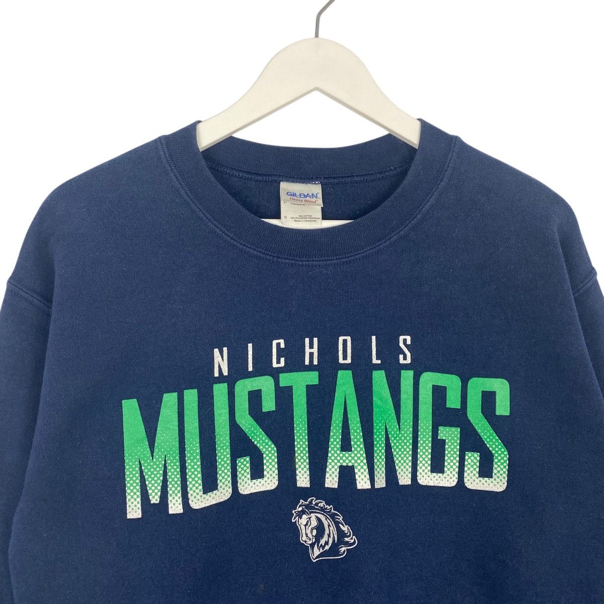 Vintage Vintage Nichols Mustang High School Sweatshirt Blue Size S Size US S / EU 44-46 / 1 - 4 Thumbnail