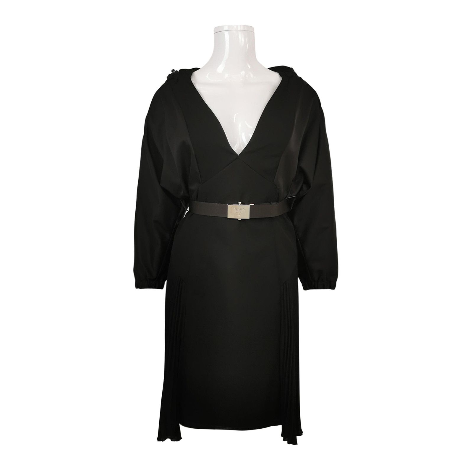 Prada Prada Re-Nylon Hooded Belted Dress Size 40 Size S / US 4 / IT 40 - 1 Thumbnail