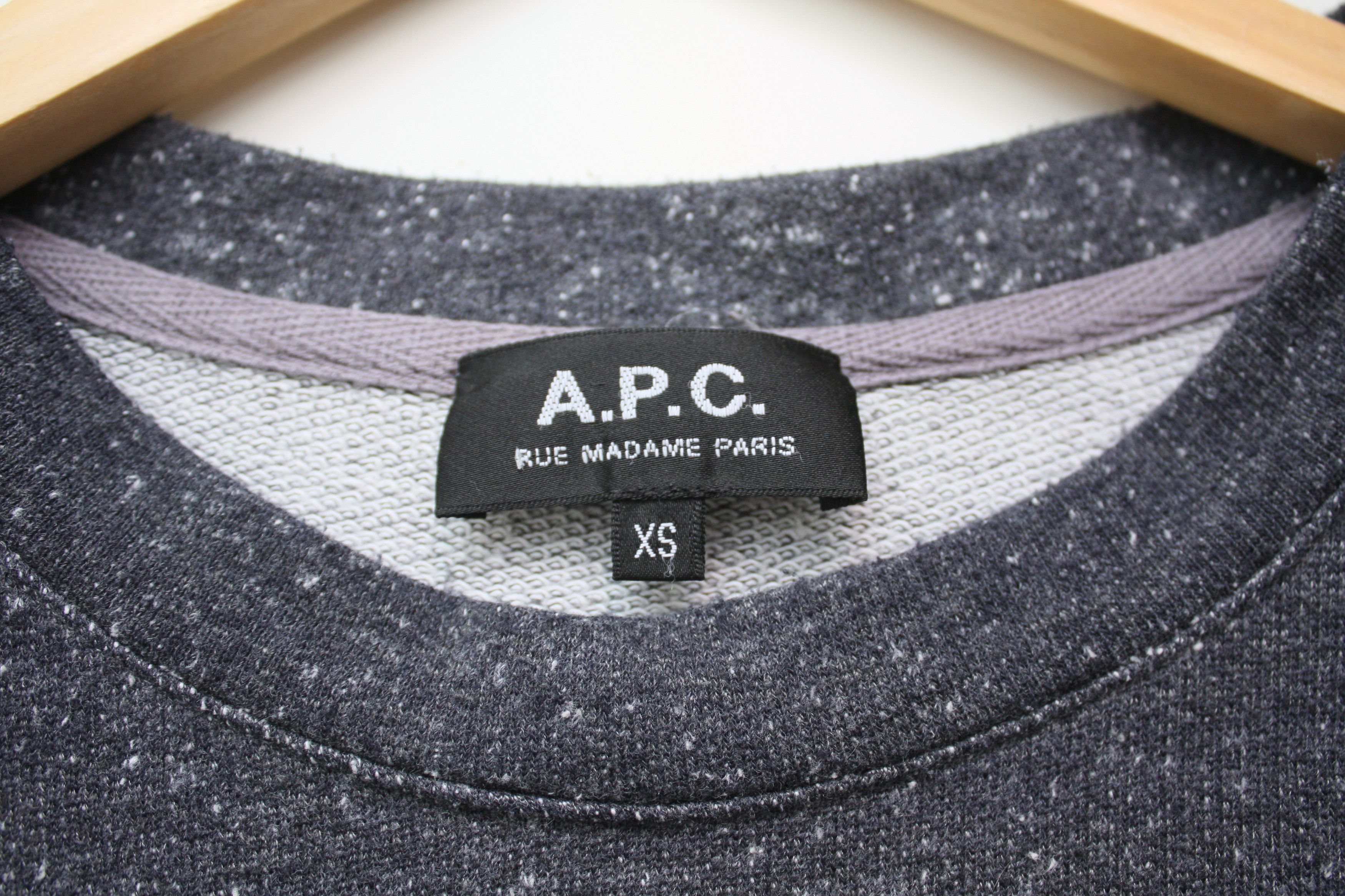 A.P.C. A.P.C. Grey Sweatshirt XS Size US XS / EU 42 / 0 - 5 Thumbnail