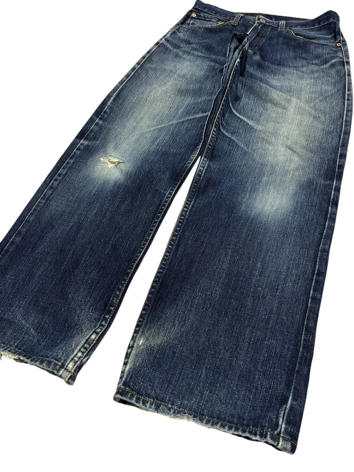 Levi's Vtg 90s Levis 559 Distressed Jeans Size US 29 - 3 Thumbnail