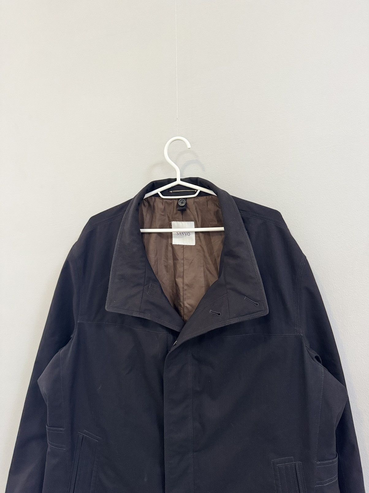 Avant Garde Japanese Brand Sanyo Japanese Brand Car Coat luxury Hype Streetwear rain jacket Grailed