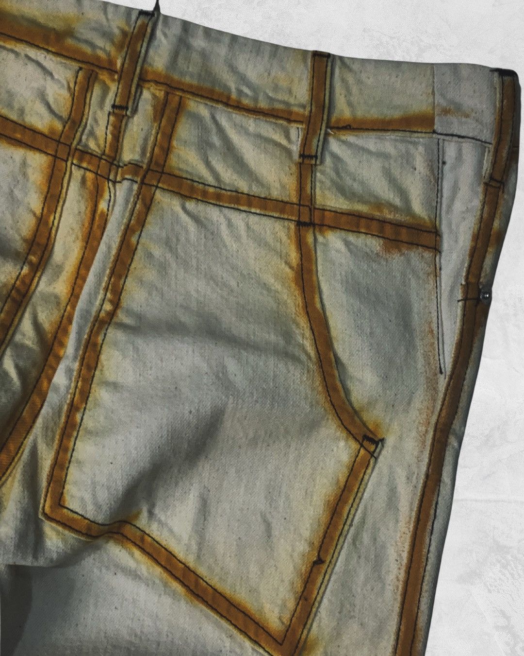 Eckhaus Latta Rust Seam Baggy Denim Pants Size US 30 / EU 46 - 6 Thumbnail