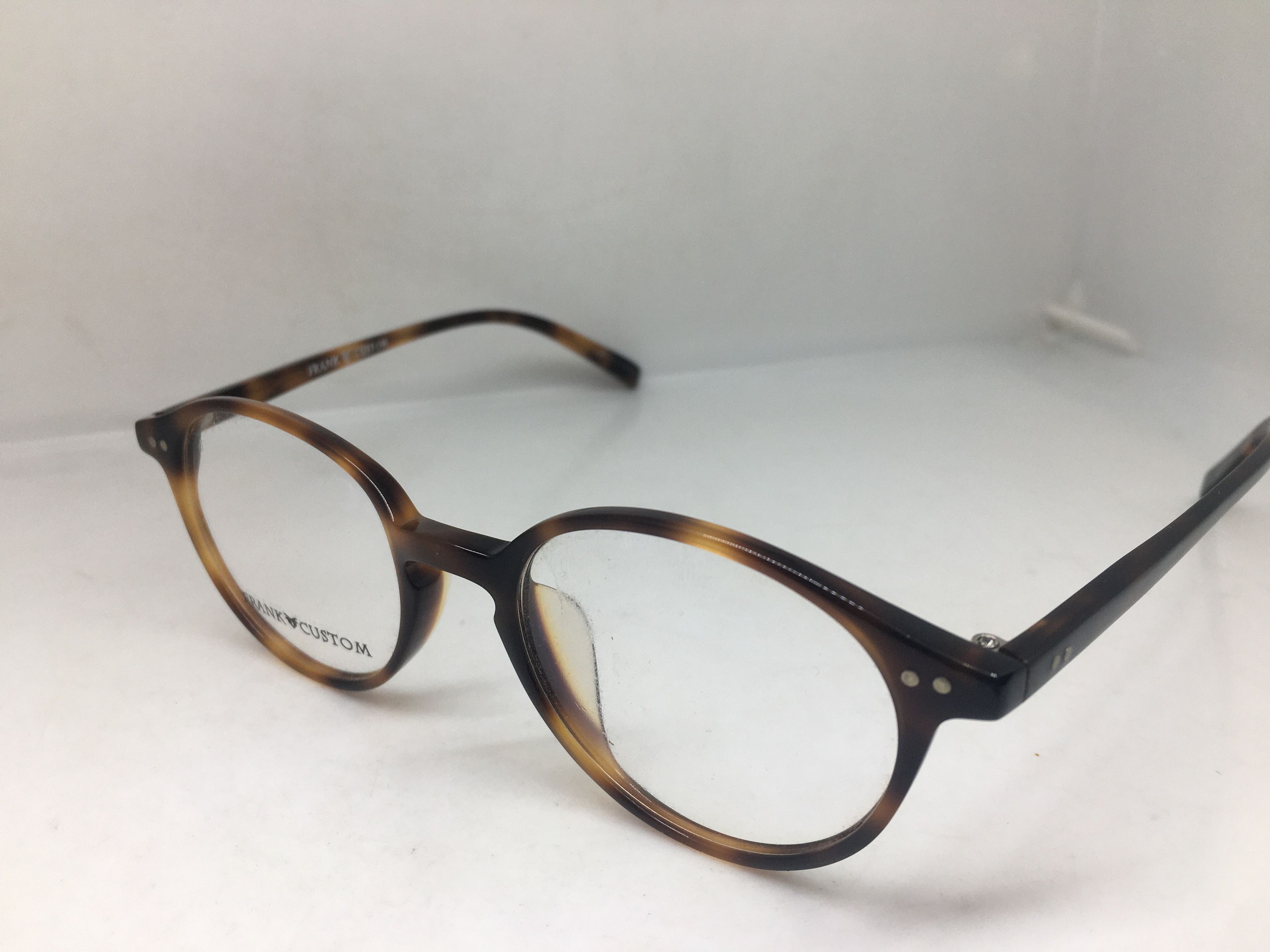 Other Frank Custom ARISTOCRAT Tortoise Eyeglasses Frame Size ONE SIZE - 3 Thumbnail