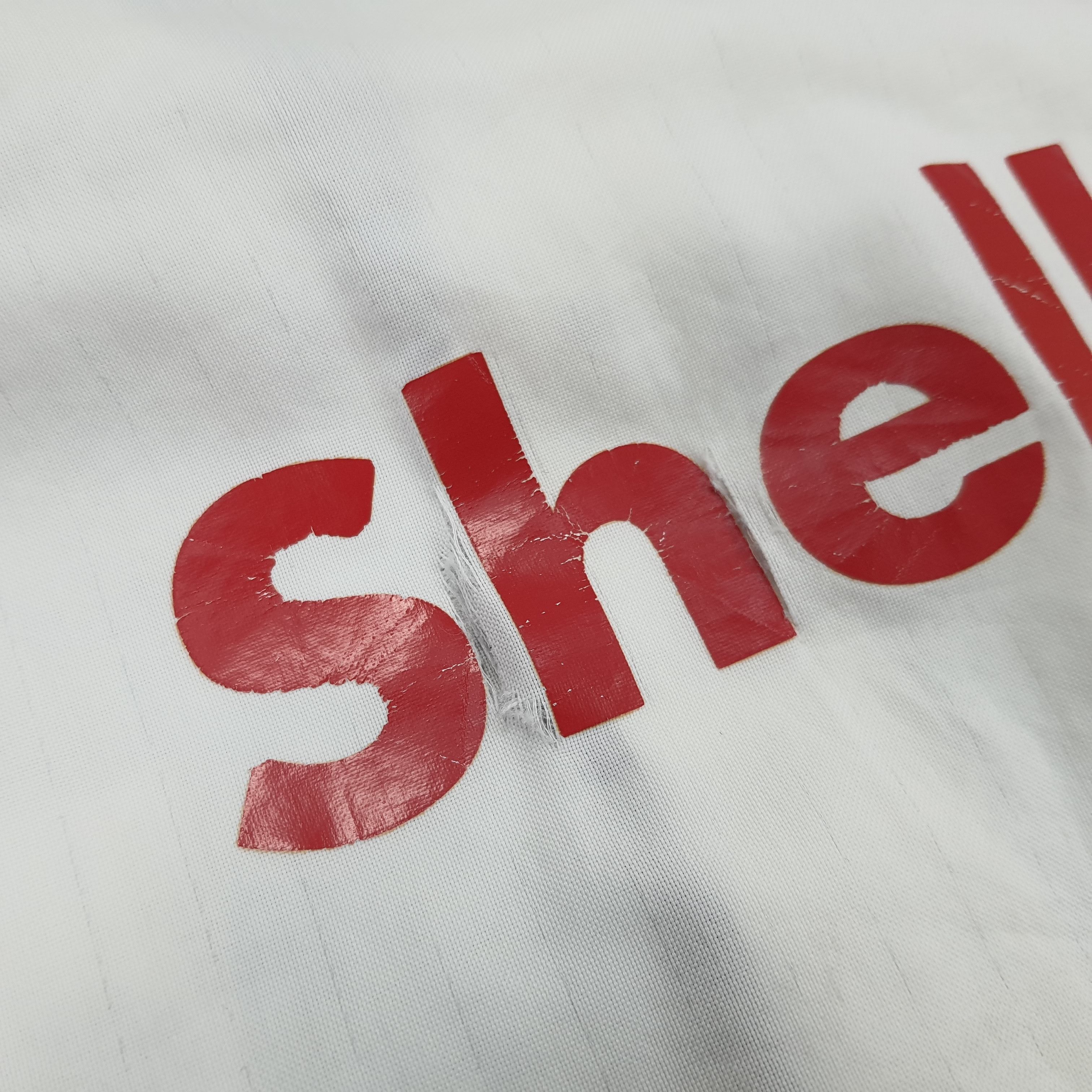 Vintage Vintage Shell Motorsports Oil Uniform Staff Shirt Size US L / EU 52-54 / 3 - 10 Thumbnail
