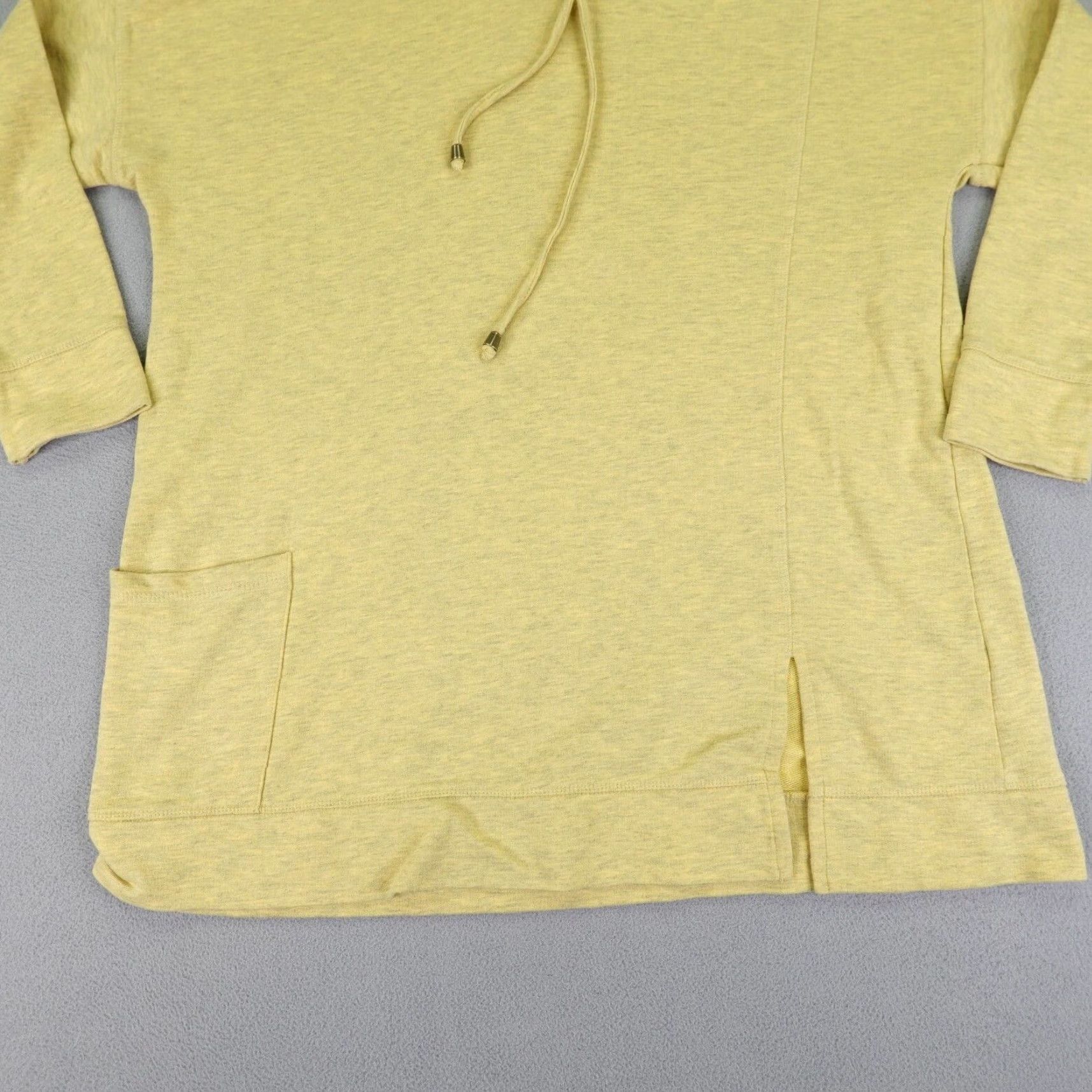 Soft Surroundings Soft Surroundings Hoodie Womens XL Petite Yellow Pullover Sweater Sweatshirt Size XL / US 12-14 / IT 48-50 - 3 Thumbnail