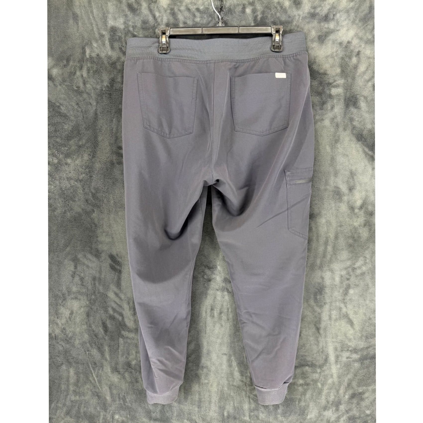 Vintage FIGS Zamora Jogger Scrub Pants Charcoal Gray Large Womens Joggers Size 36" / US 14 / IT 50 - 6 Thumbnail