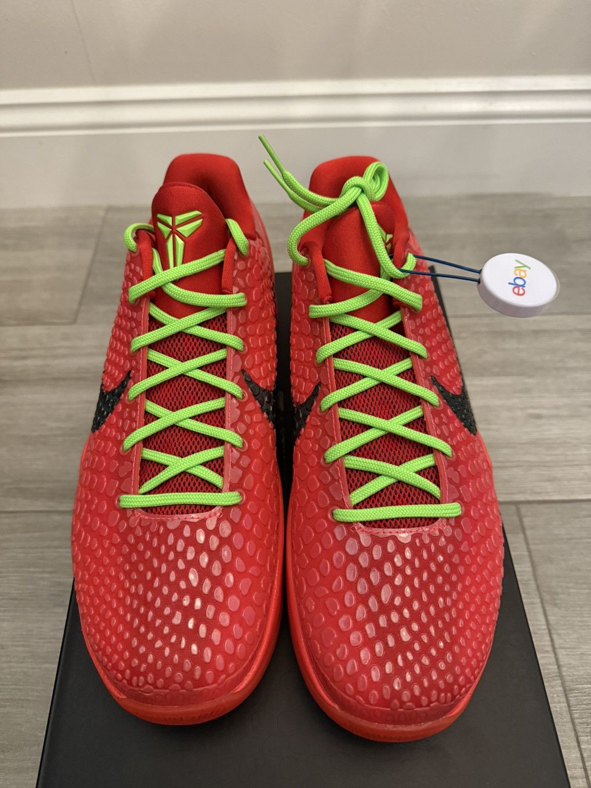 Nike Nike Zoom Kobe 6 Protro Reverse Grinch Crimson Black Sz 11 Size US 11 / EU 44 - 5 Thumbnail