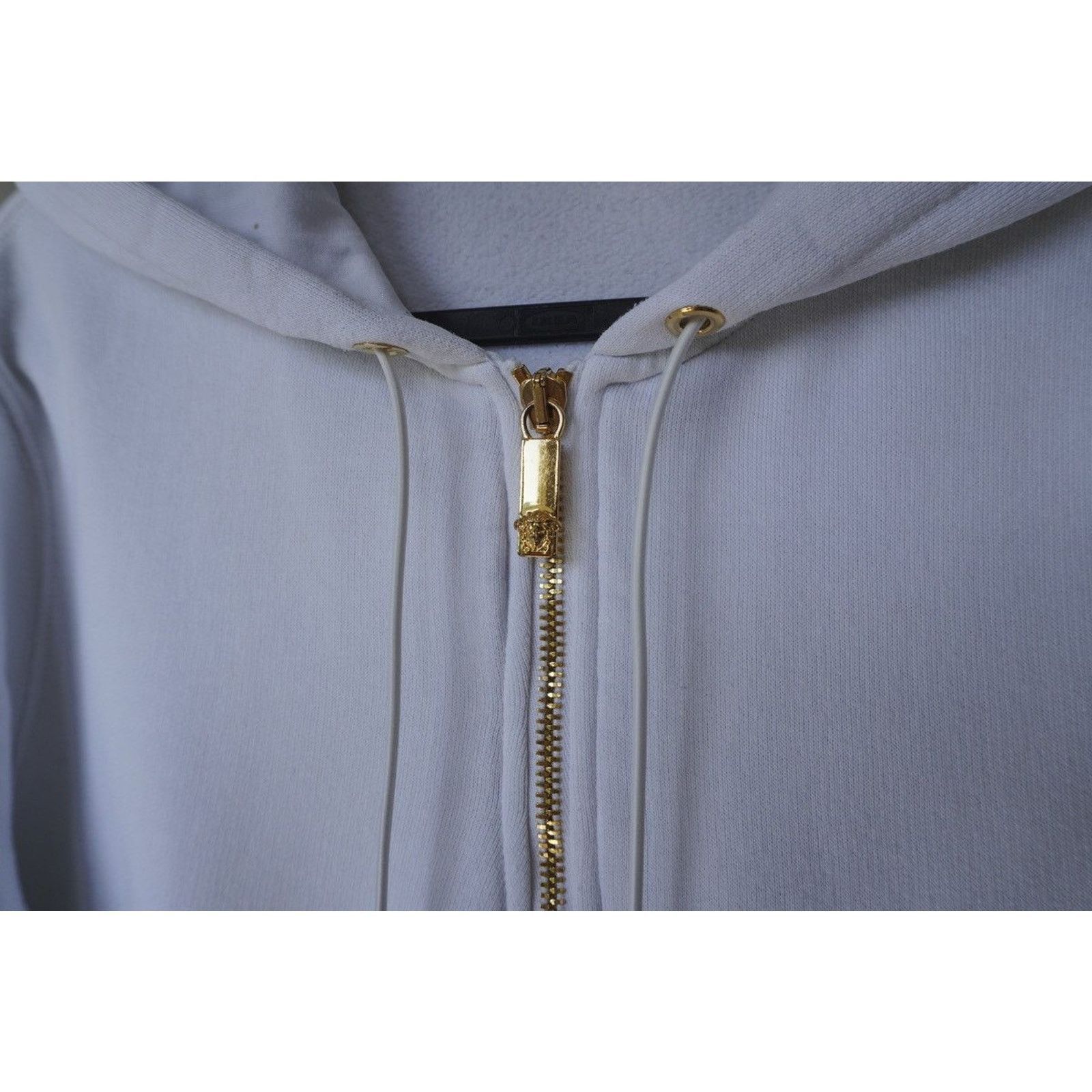Versace Versace big gold medusa white zip hoodie Size US S / EU 44-46 / 1 - 5 Thumbnail