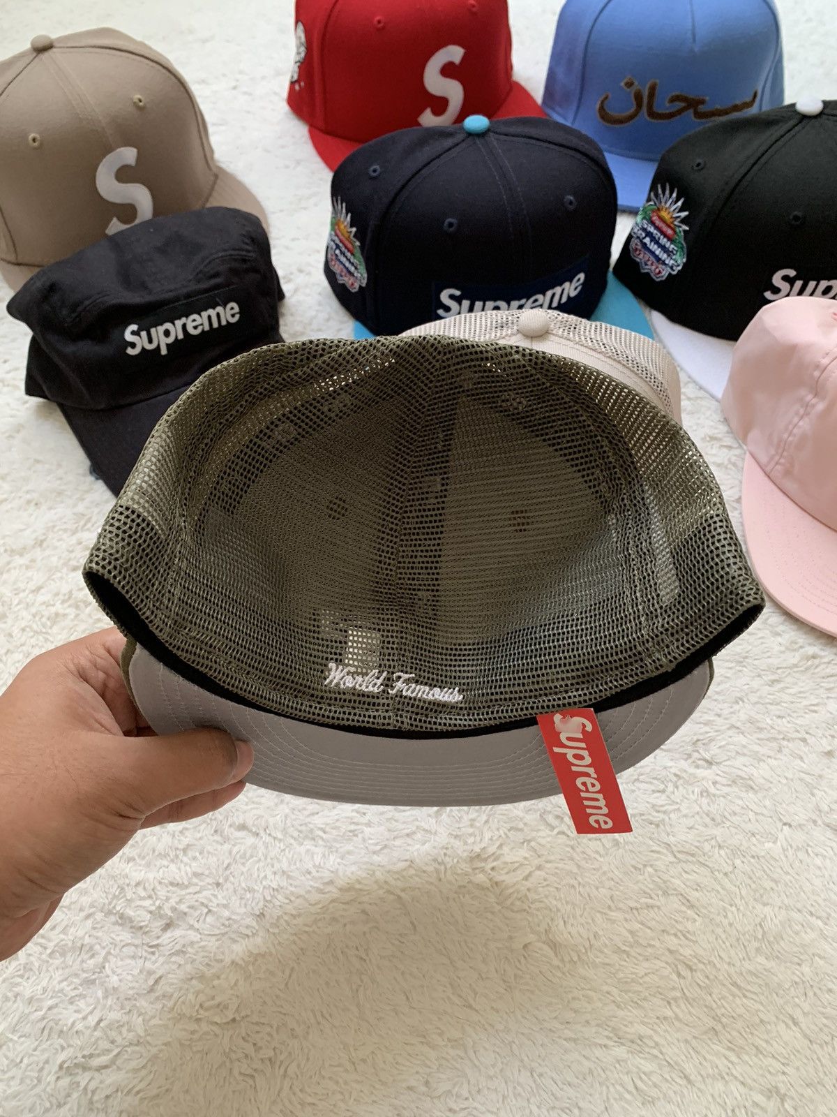 New Era × Supreme Supreme X New Era Box Logo Mesh SS23 Size 28 - 3 Thumbnail