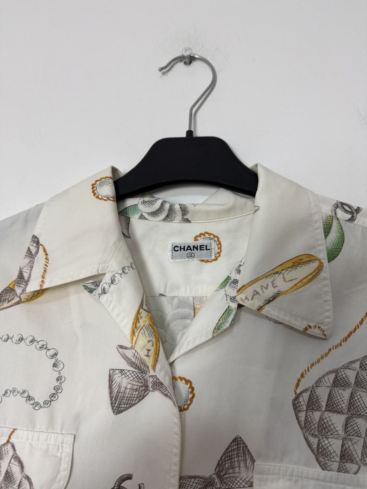 Chanel Chanel SS96 Runway by Karl Lagerfeld Button-Up Blouse Shirt Size M / US 6-8 / IT 42-44 - 13 Thumbnail