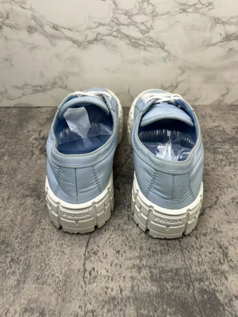 Prada Prada Blue and White Sneakers with Logo-2506 Size US 7.5 / EU 40-41 - 5 Thumbnail
