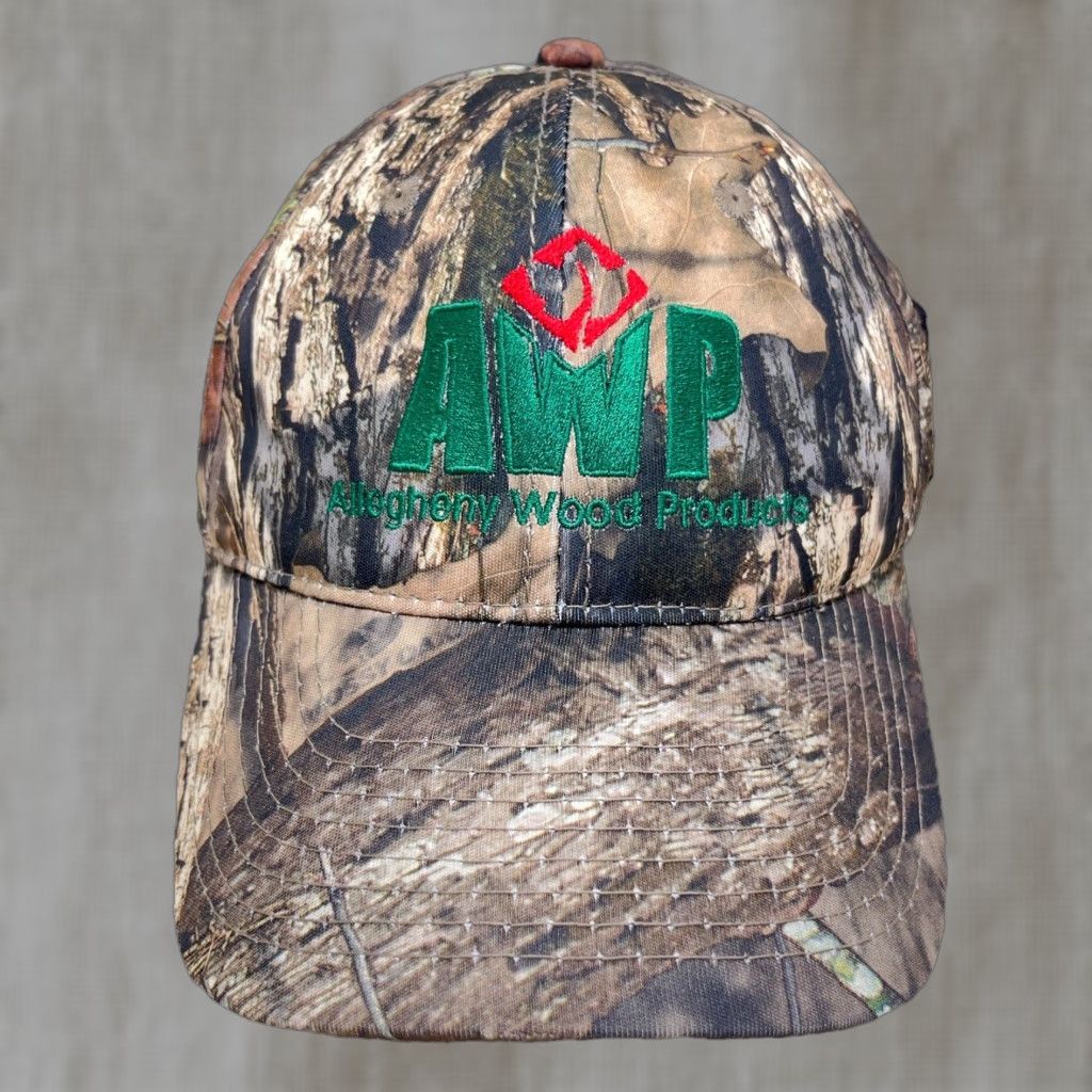 Vintage Allegheny Wood Products Hat Cap Advantage Camo Snap Back Dad Hunting AWP Adult K Size ONE SIZE - 1 Thumbnail