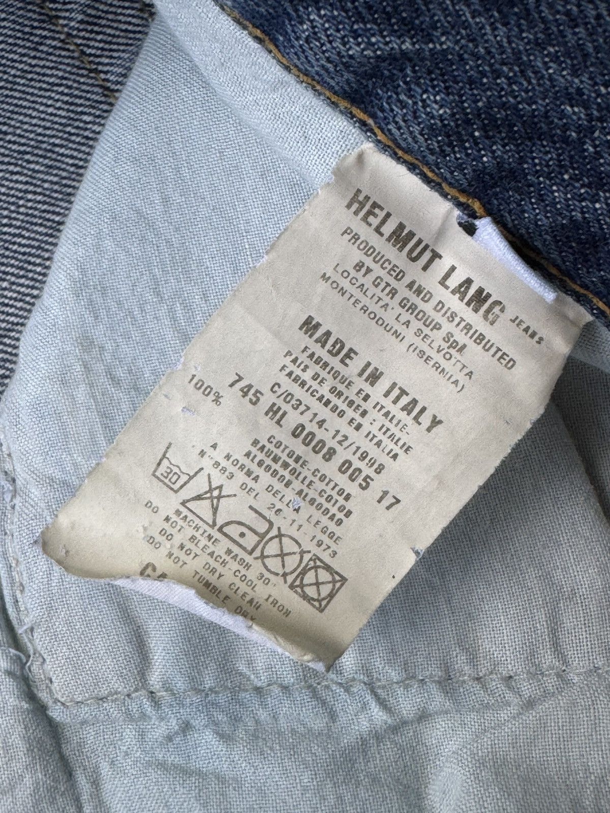 Helmut Lang Helmut Lang SS98 Painter 5 Pocket Classic Cut Denim Jeans Size US 33 - 19 Thumbnail