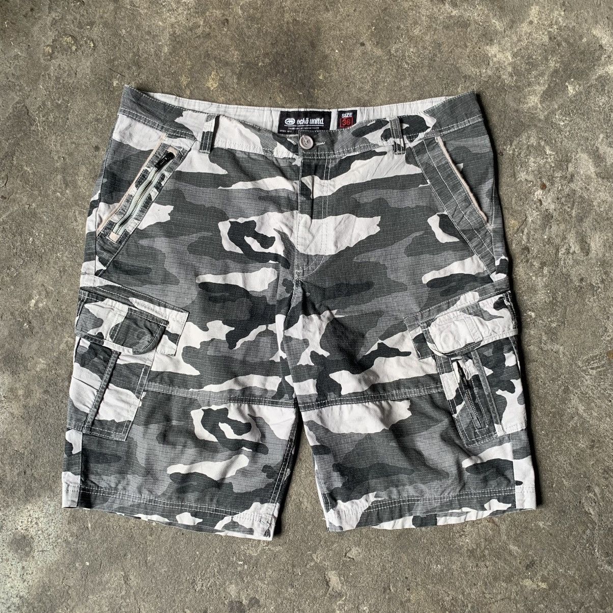 Ecko Unltd. Y2K Ecko Unltd. Camouflage Cargo Short Pants Size US 36 / EU 52 - 1 Thumbnail