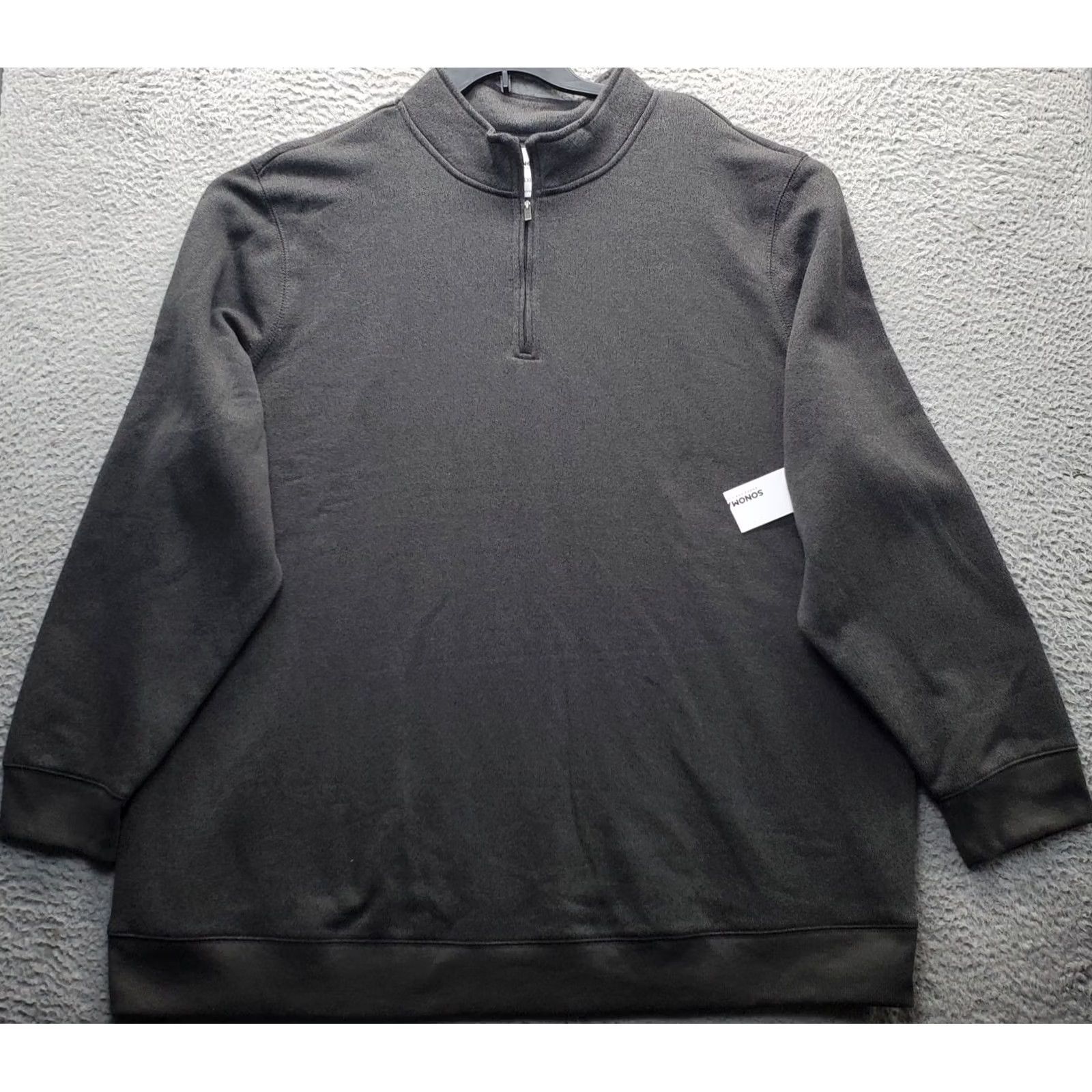 Vintage Sonoma Shirt Mens Big 4X Gray Goods For Life Sweatshirt 4XB Heavyweight Mock Neck Quarter Zip Size US XXL / EU 58 / 5 - 2 Thumbnail