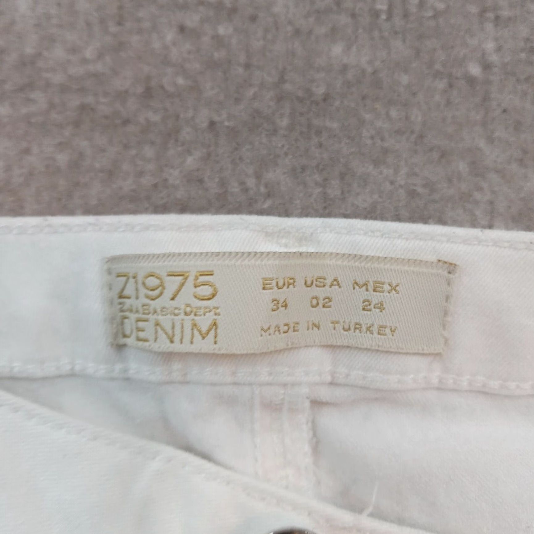 Zara Zara Womens Skinny Jeans 2 White Denim Ankle Zipper Pockets Stretch Size 26" / US 2 / IT 38 - 7 Thumbnail