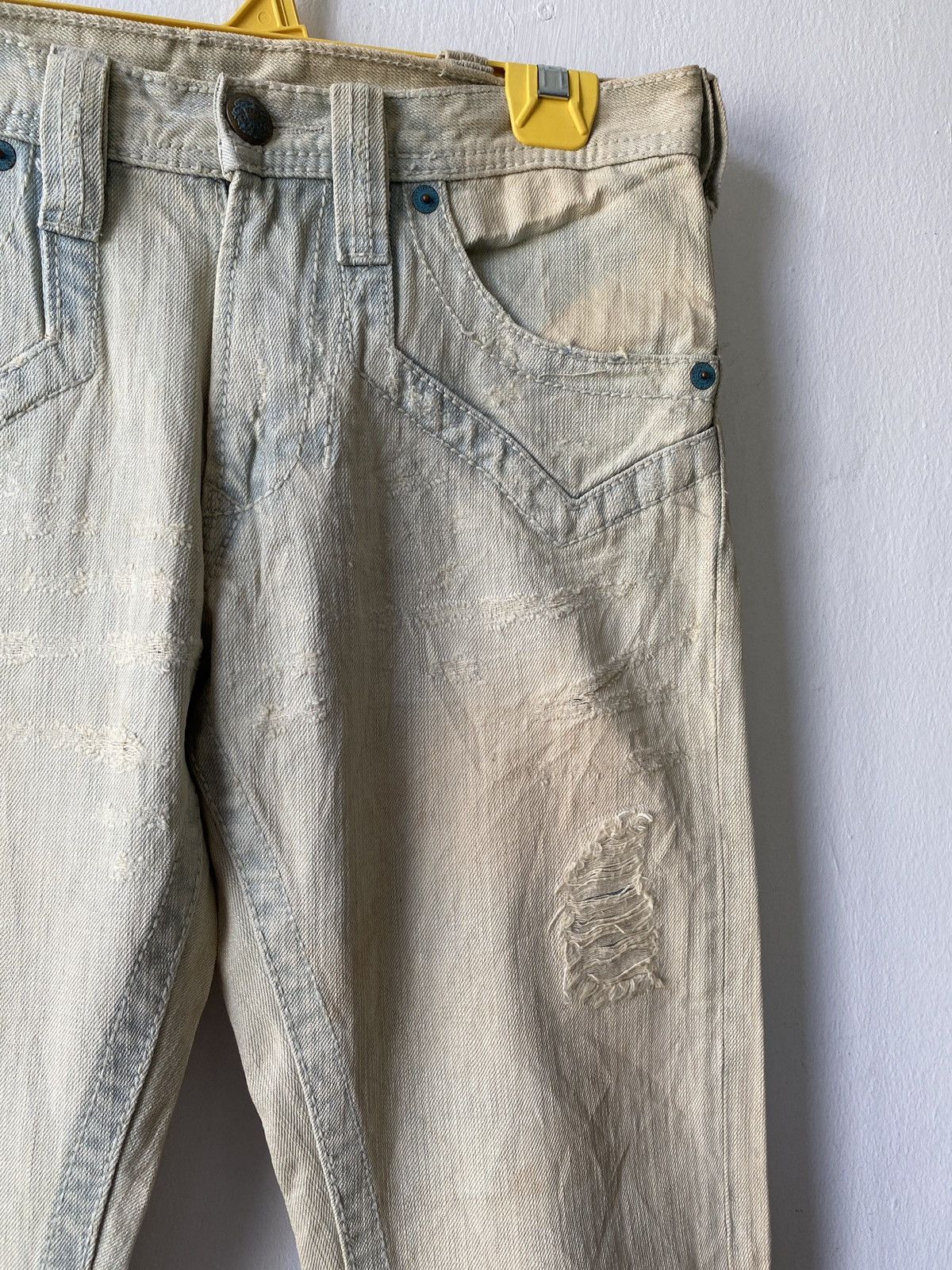 Army Of Me Japanese Brand Army Of No Distressed Denim Size US 30 / EU 46 - 9 Thumbnail
