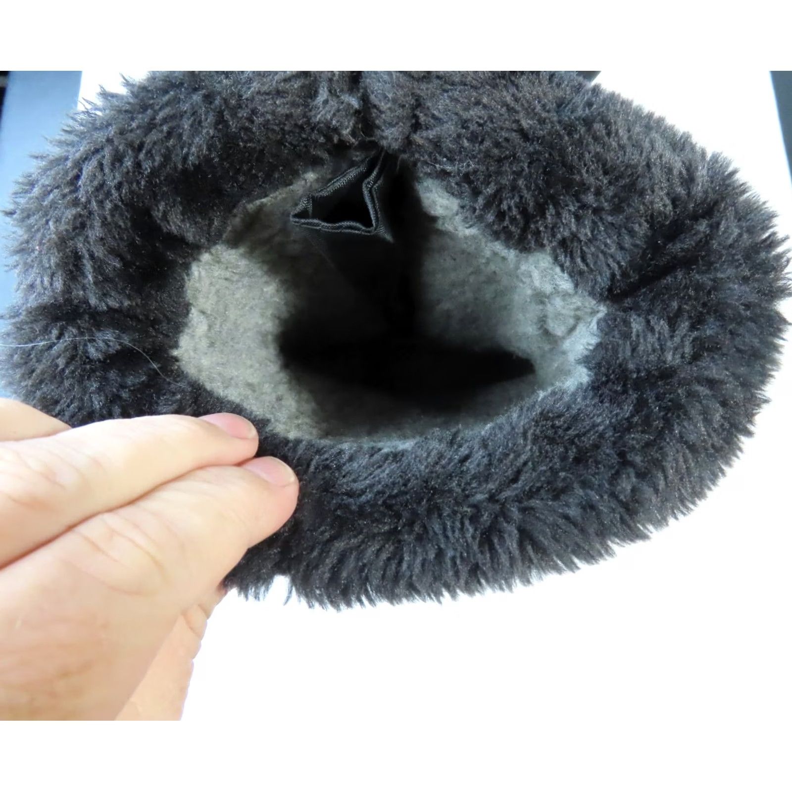 Vintage Sintetico Women's 9 Mid-Calf Black Padded Faux Fur Wool Lined Winter Boots Boots Woman Winter Waterproof Insulated Lined Snow Size US 9 / IT 39 - 7 Thumbnail