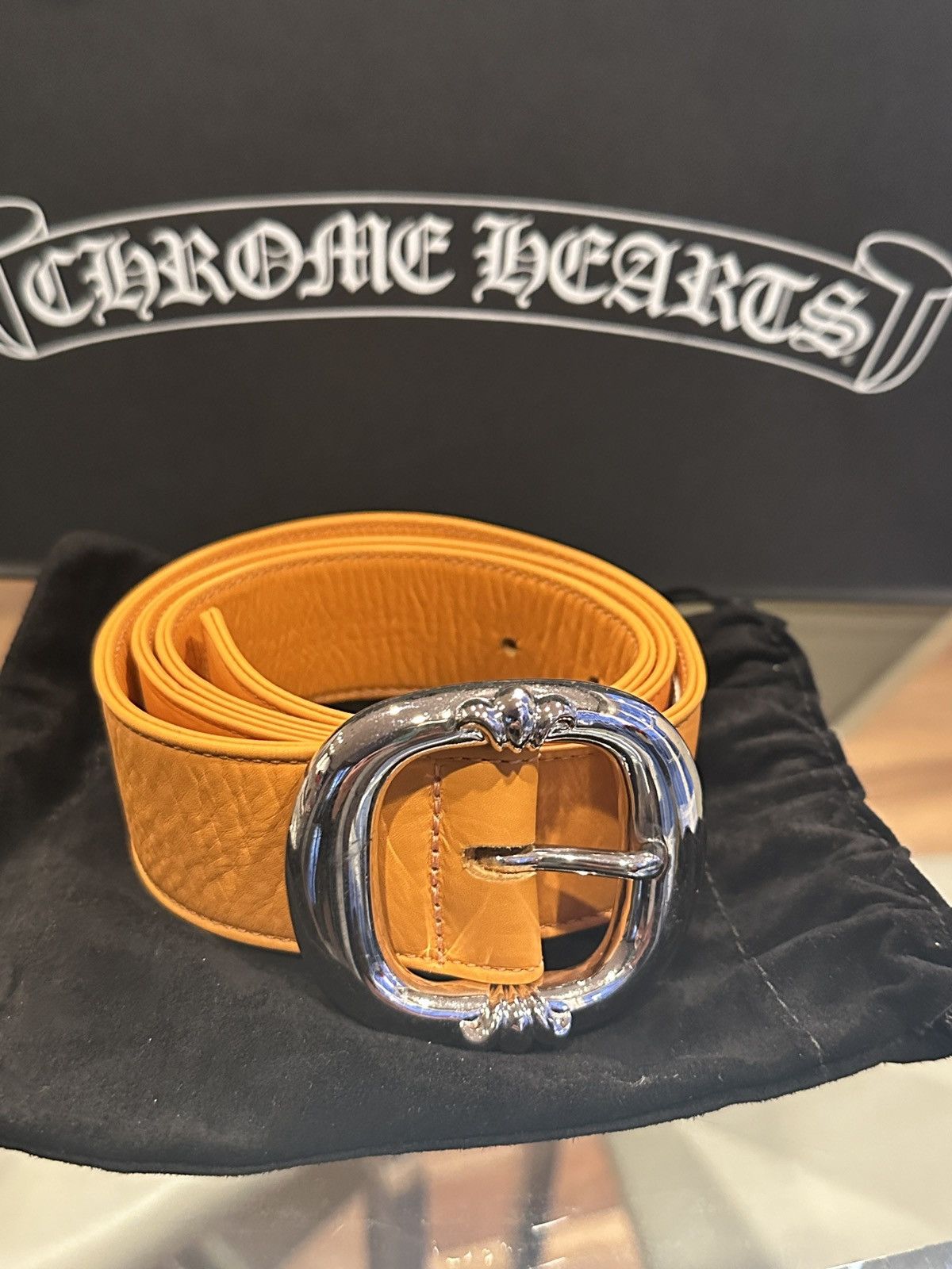 Chrome Hearts Chrome Hearts Gunslinger orange leather Belt Size ONE SIZE - 1 Thumbnail