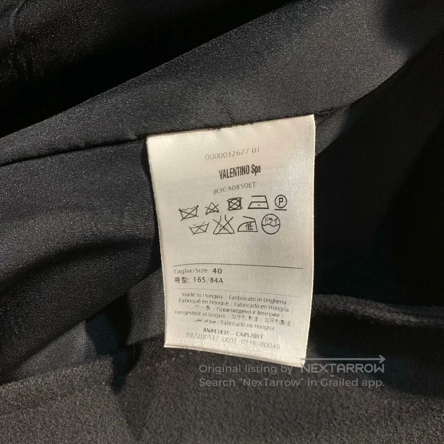 Valentino Valentino Heavy Black Wool Coat. Size US M / EU 48-50 / 2 - 4 Thumbnail