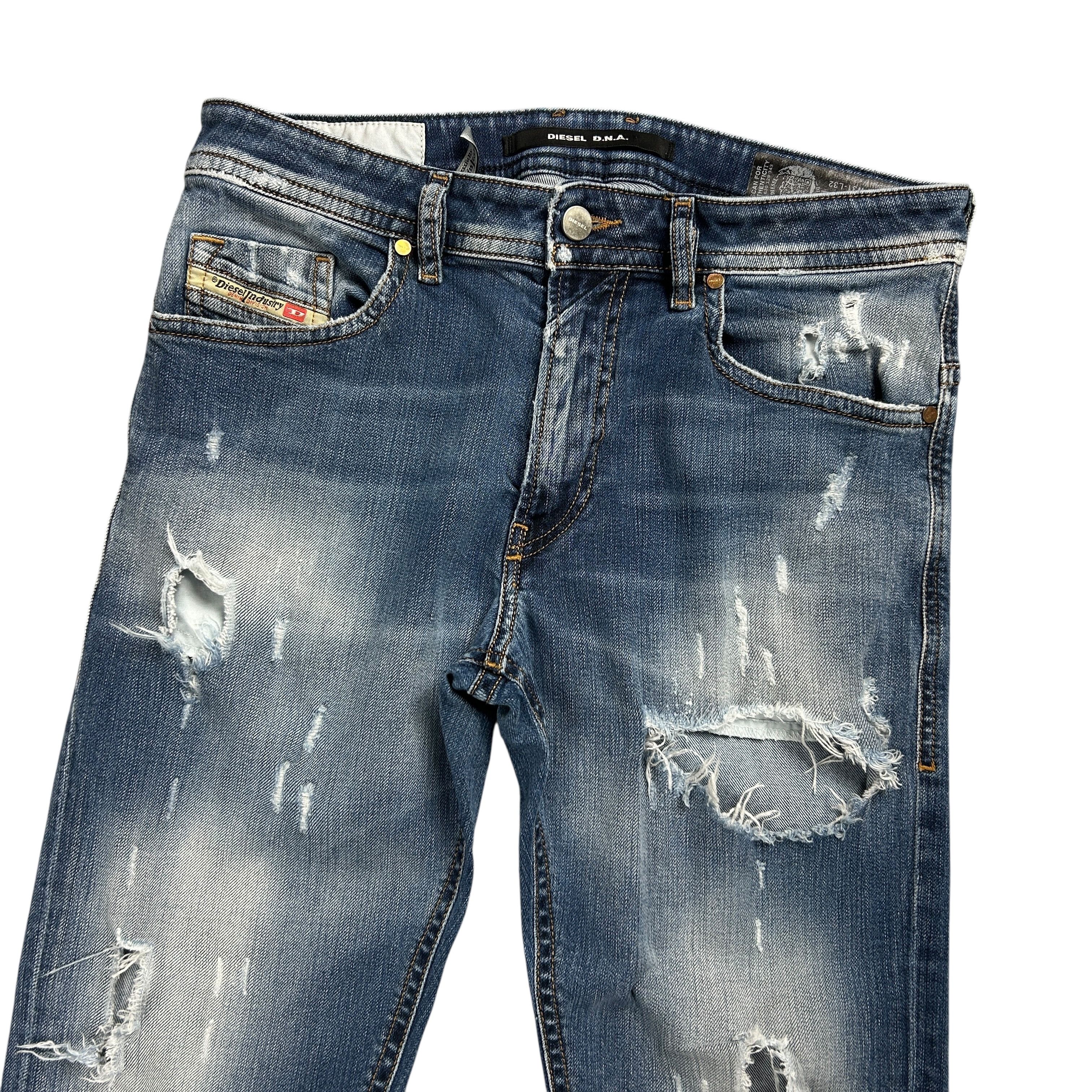 Diesel Diesel DNA Thommer Slim Skinny Stretch Blue Denim W31L32 Size US 31 - 3 Thumbnail