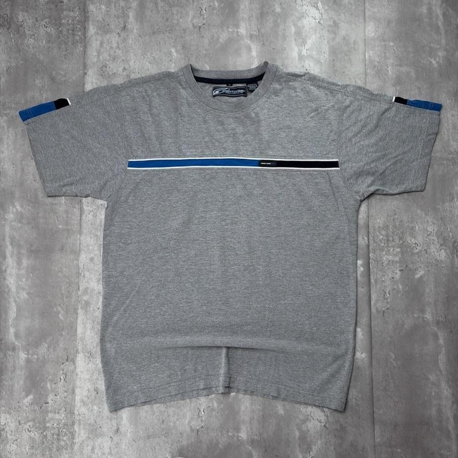 Point Zero Vintage Grey Point Zero Surf Striped T-Shirt Size US S / EU 44-46 / 1 - 1 Thumbnail