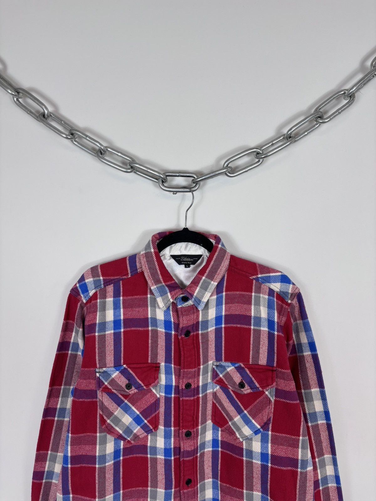 Edwin Edwin Tokyo Japan Men’s Checkered Lined Flannel Shirt Jacket Size US L / EU 52-54 / 3 - 2 Thumbnail