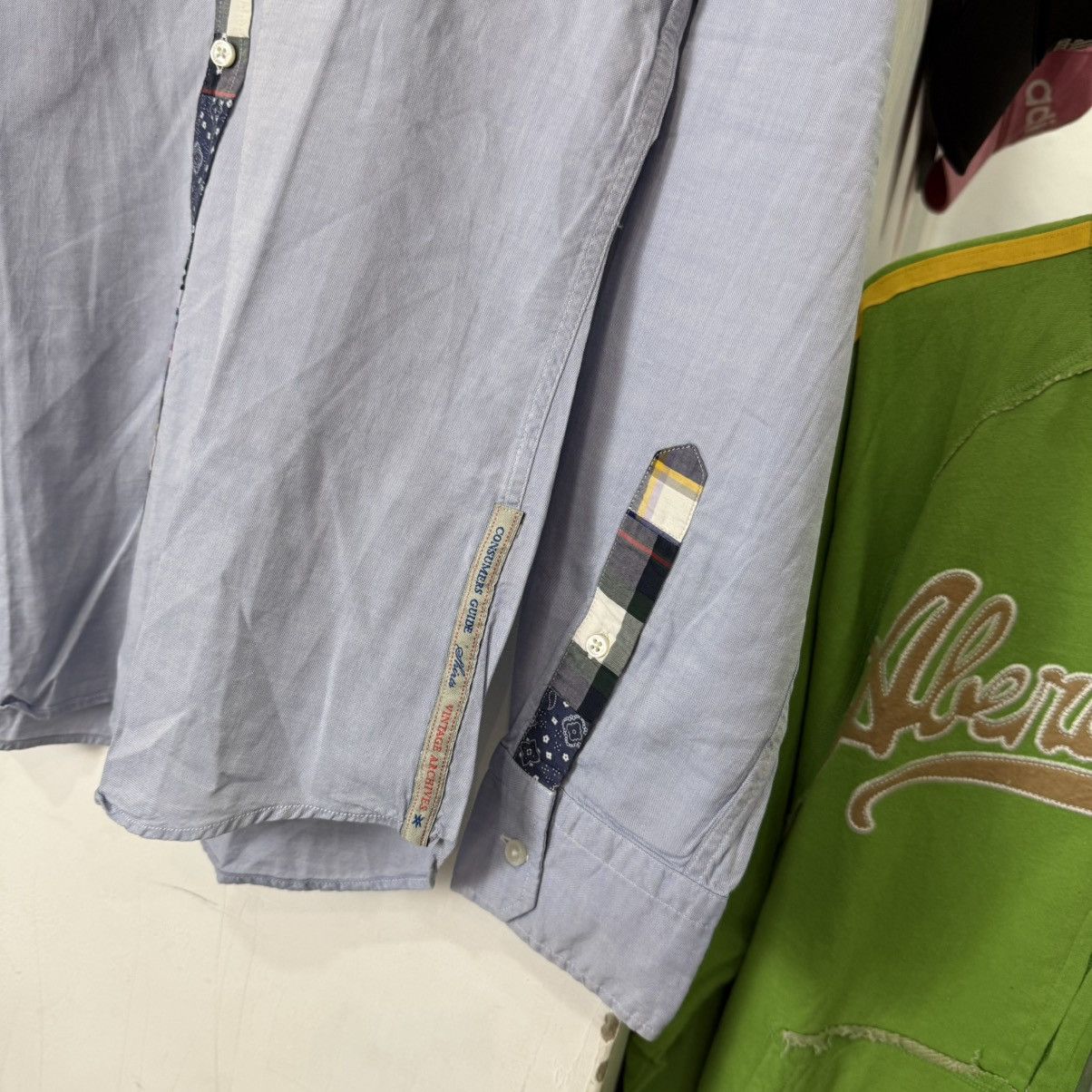 Japanese Brand Consumers guide patchwork button up shirt Size US M / EU 48-50 / 2 - 4 Thumbnail