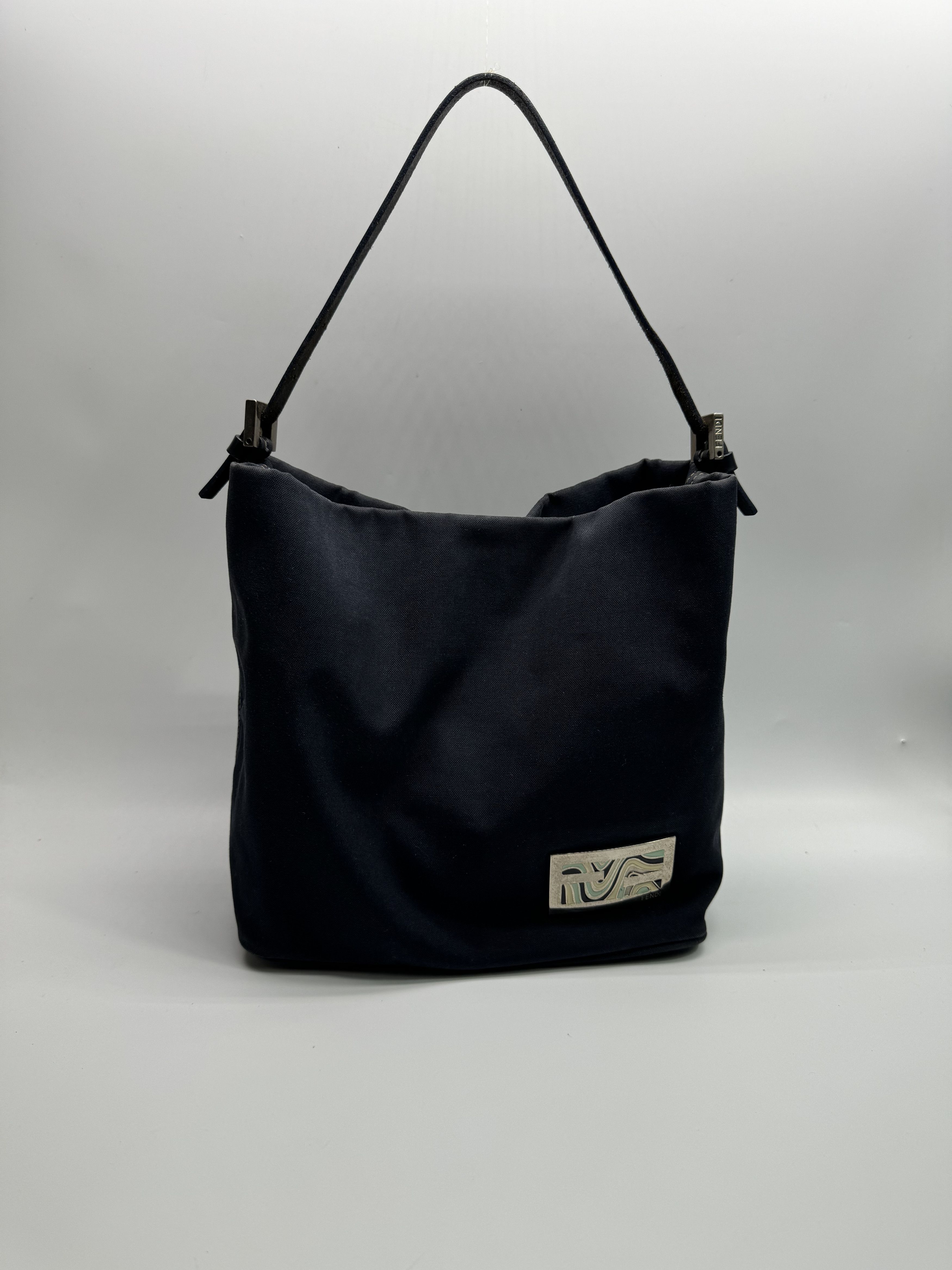 Fendi Fendi Navy Blue Denim Shoulder Bag Size ONE SIZE - 1 Thumbnail