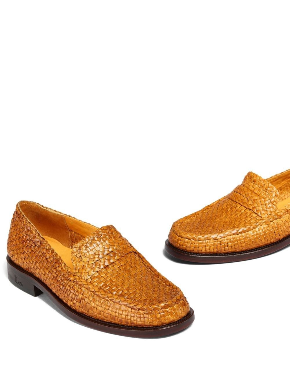 Marni o1w1db10125 Design Leather Loafers in Orange Size US 10 / IT 40 - 4 Thumbnail