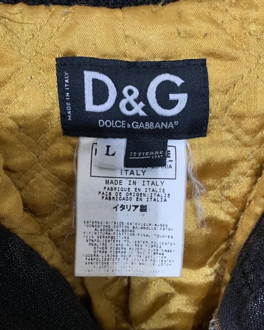 Dolce & Gabbana Vintage D&G Dolce Gabbana Rabbit Fur Denim Jacket sz.L Size L / US 10 / IT 46 - 7 Thumbnail