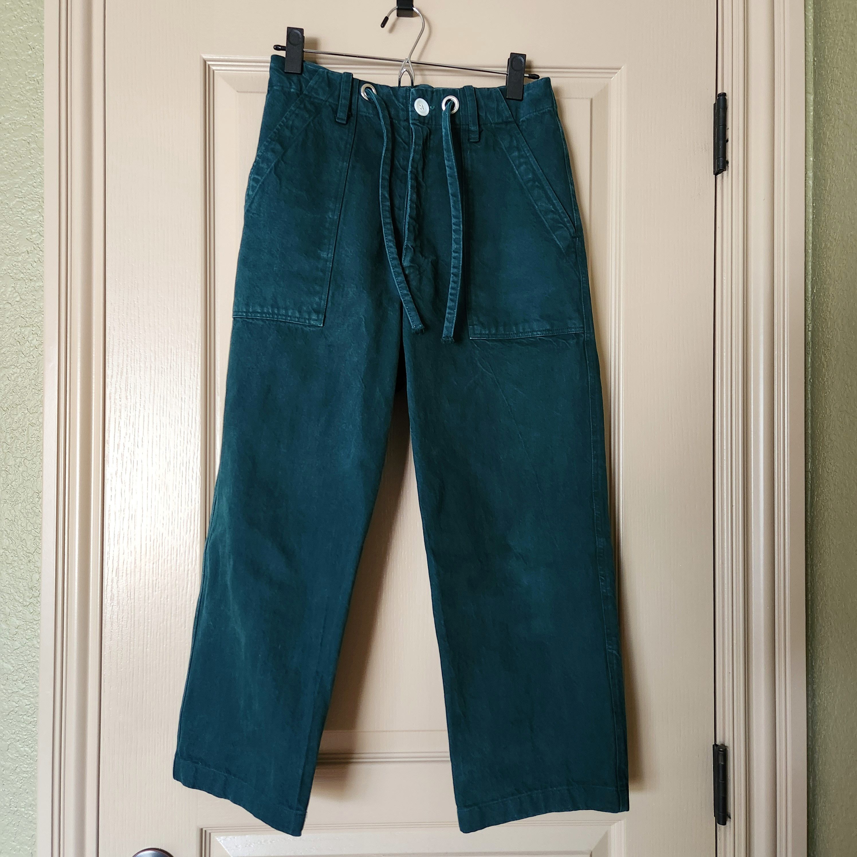 image of Ijji Unisex Canvas Work Pants in Marquette Green, Women's (Size 26)