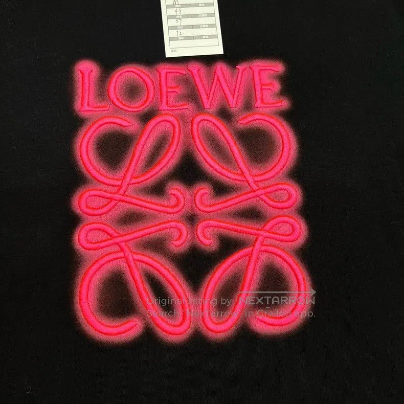 Loewe Loewe Neon Embroidered Logo Short Sleeve Size M / US 6-8 / IT 42-44 - 2 Thumbnail