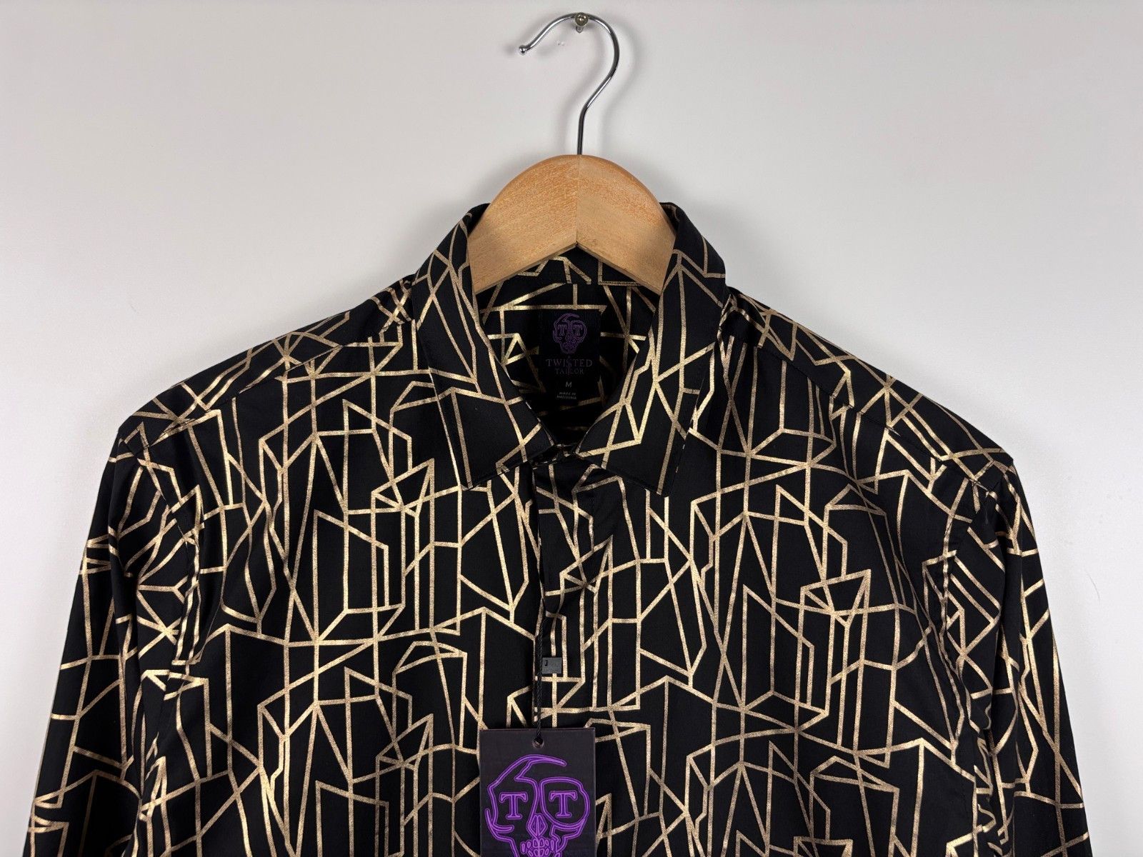 Other Twisted Tailor Butterfield Button Up Shirt Geometric Size M Size US M / EU 48-50 / 2 - 2 Thumbnail