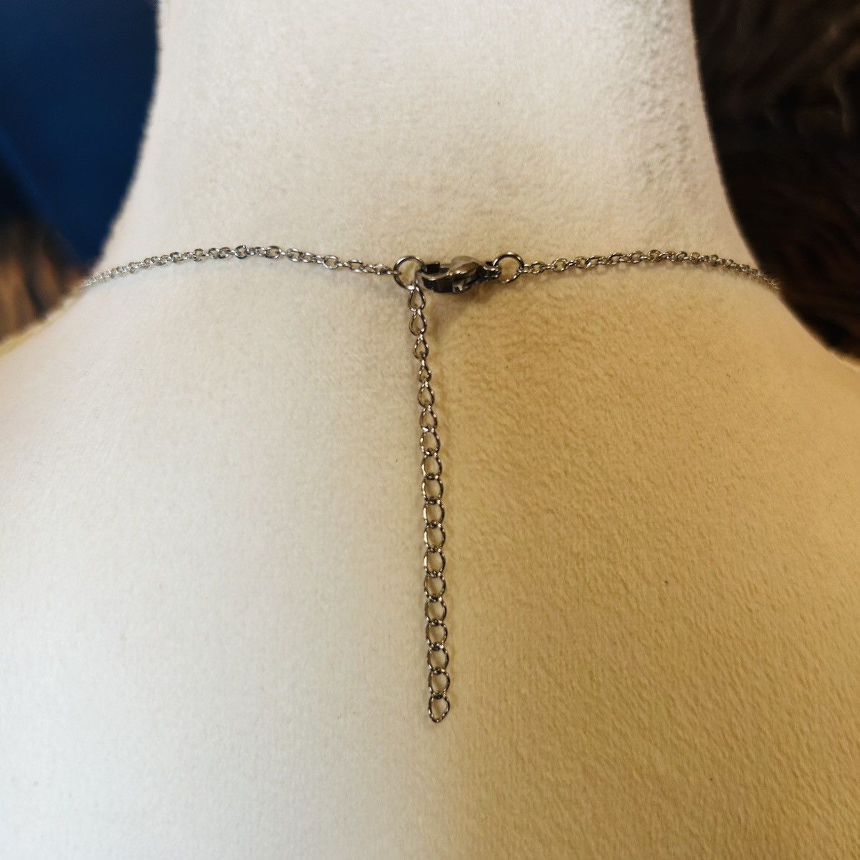 Vintage Handcrafted vintage metal beaded pendant on chain necklace Size ONE SIZE - 4 Thumbnail