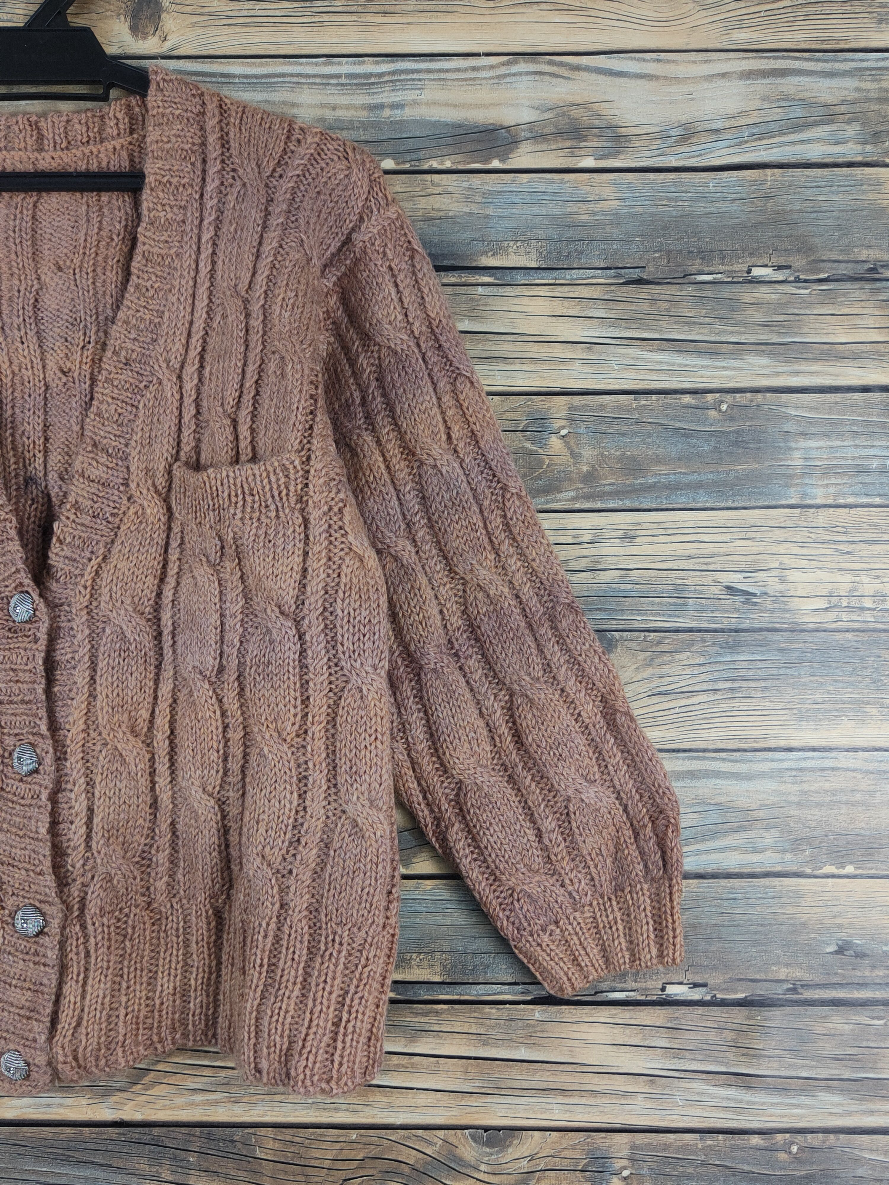 Japanese Brand Japan vintage faded Brown ripped Knitwear Cardigan #W1231 Size S / US 4 / IT 40 - 7 Thumbnail