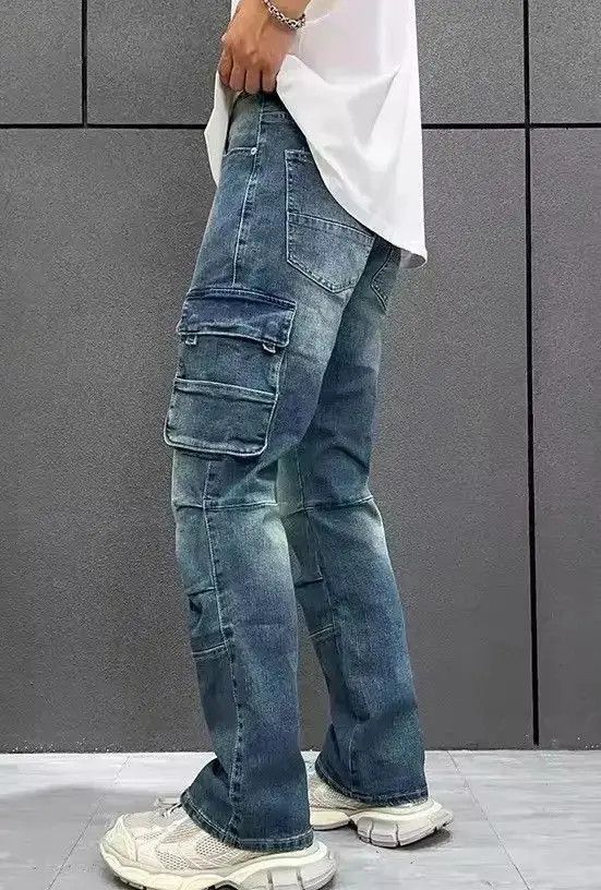 Japanese Brand Slim Fitting Straight Cargo Pant Size US 32 / EU 48 - 6 Thumbnail