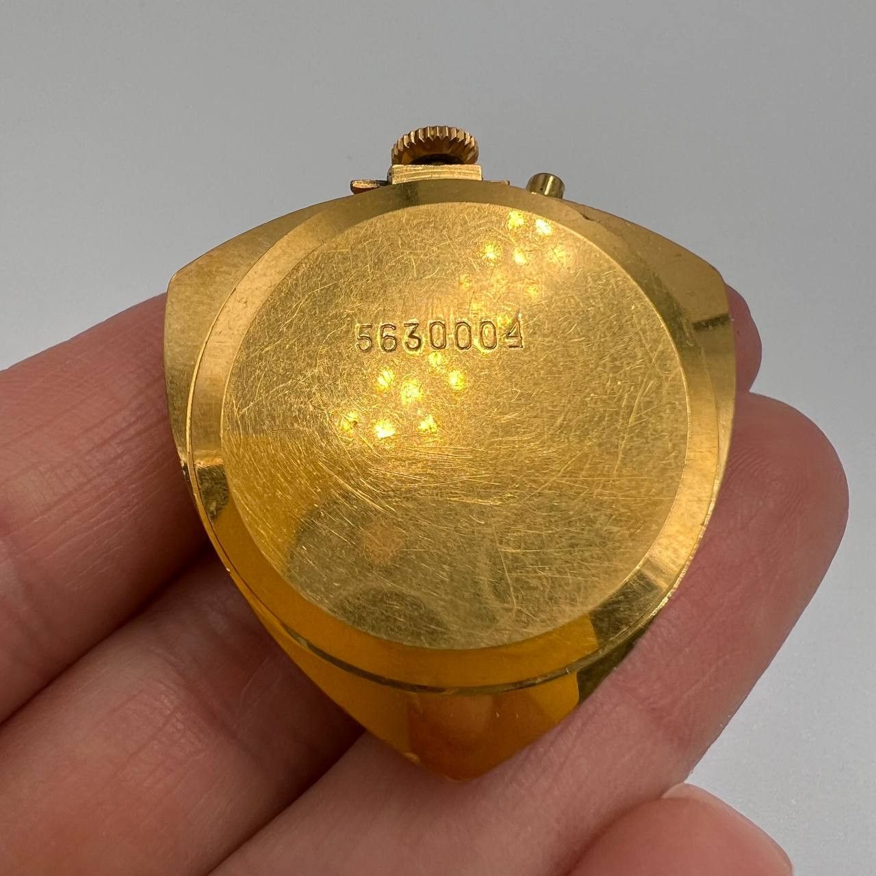Vintage Zaria Vintage USSR Gilding Watch Pendant AU5 Passport Size ONE SIZE - 3 Thumbnail