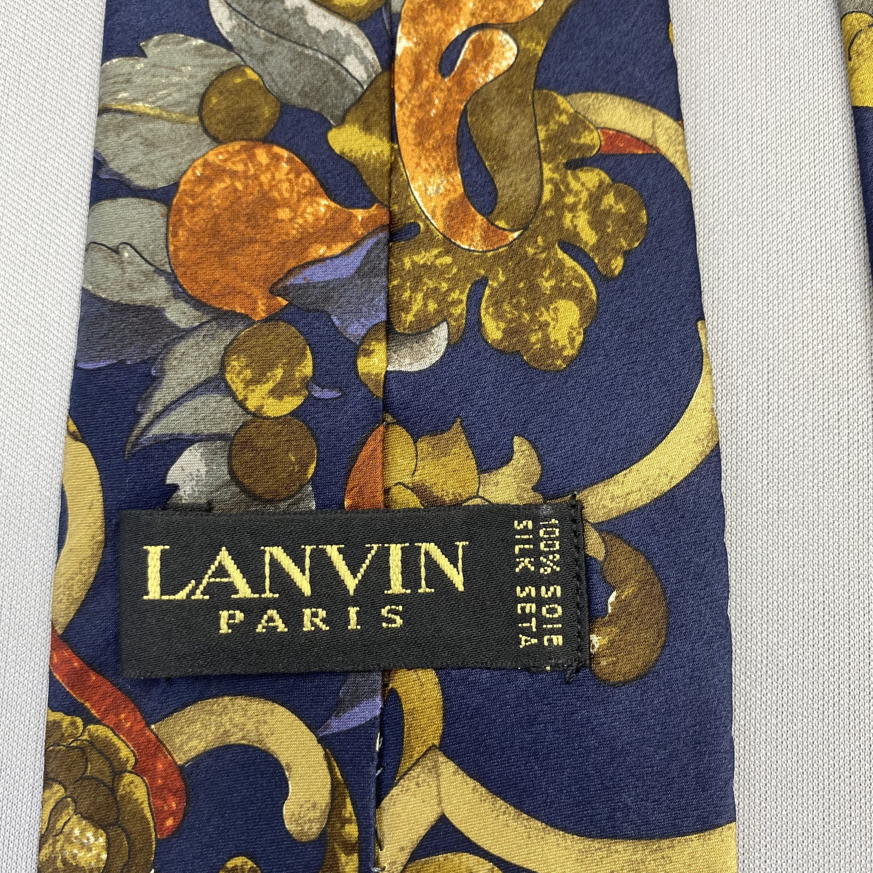 Lanvin Vintage Lanvin SILK Necktie Cravate Pure Silk Neck Tie Size ONE SIZE - 8 Thumbnail