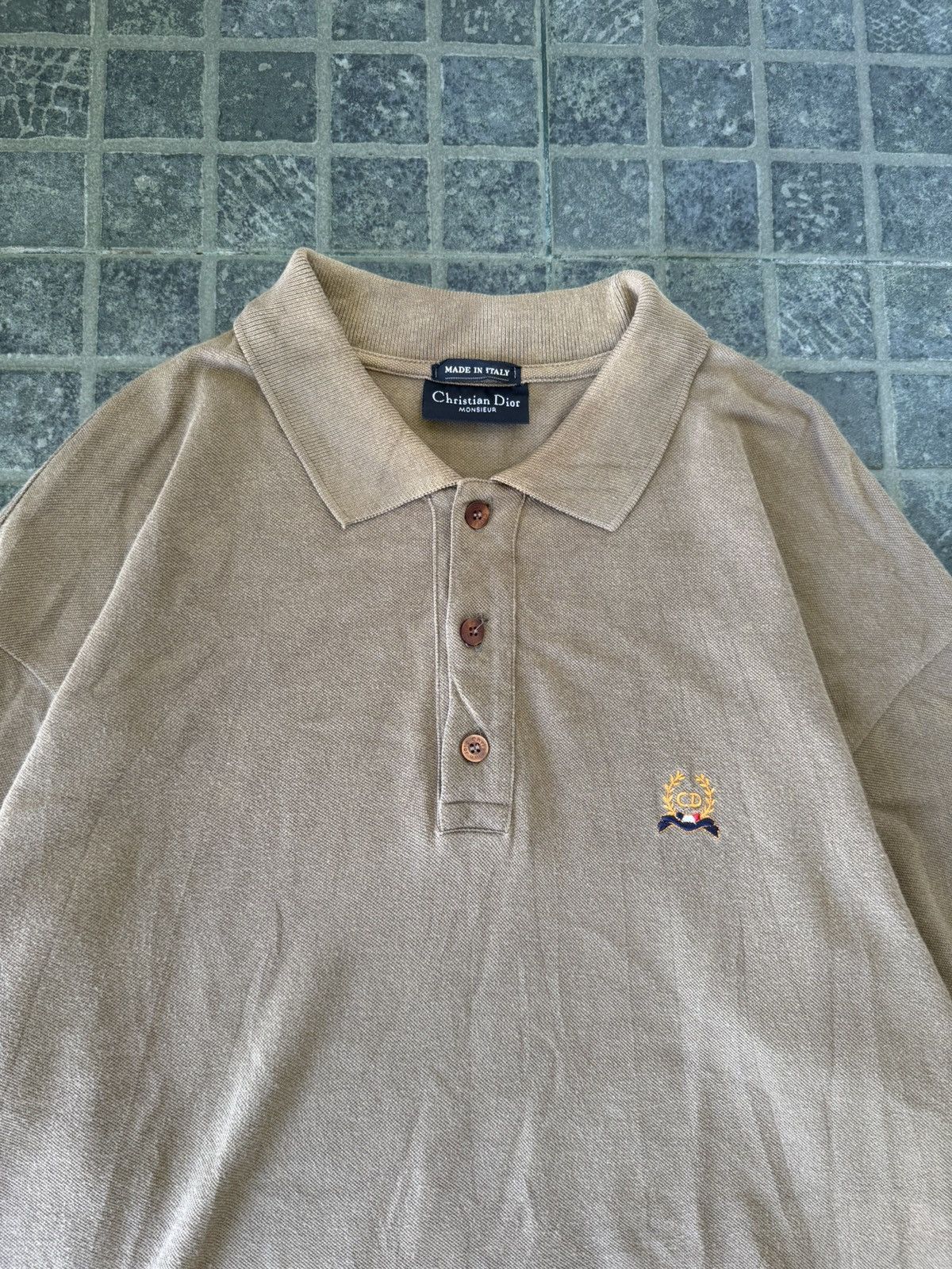 Christian Dior Monsieur VINTAGE CHRISTIAN DIOR MONSIEUR LONGSLEEVE POLO SHIRT Size US XL / EU 56 / 4 - 2 Thumbnail