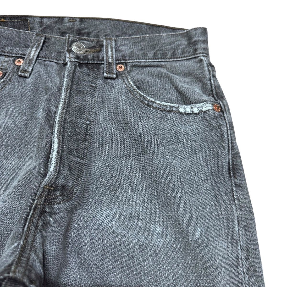 Levi's Vintage Levis 501 Charcoal Jeans Size 26" / US 2 / IT 38 - 5 Thumbnail