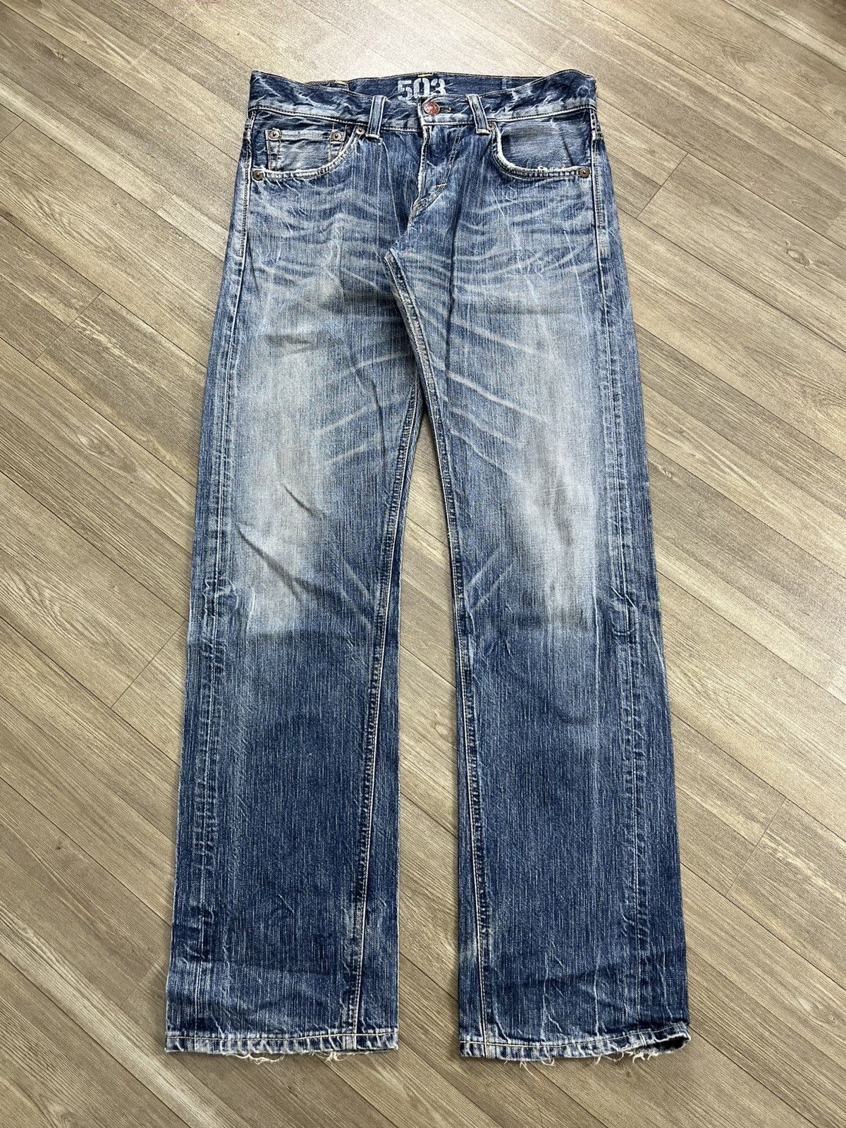 Hysteric Glamour Vintage Edwin 503 Distressed Faded Flared Jeans Lgb Style Size US 32 / EU 48 - 1 Thumbnail