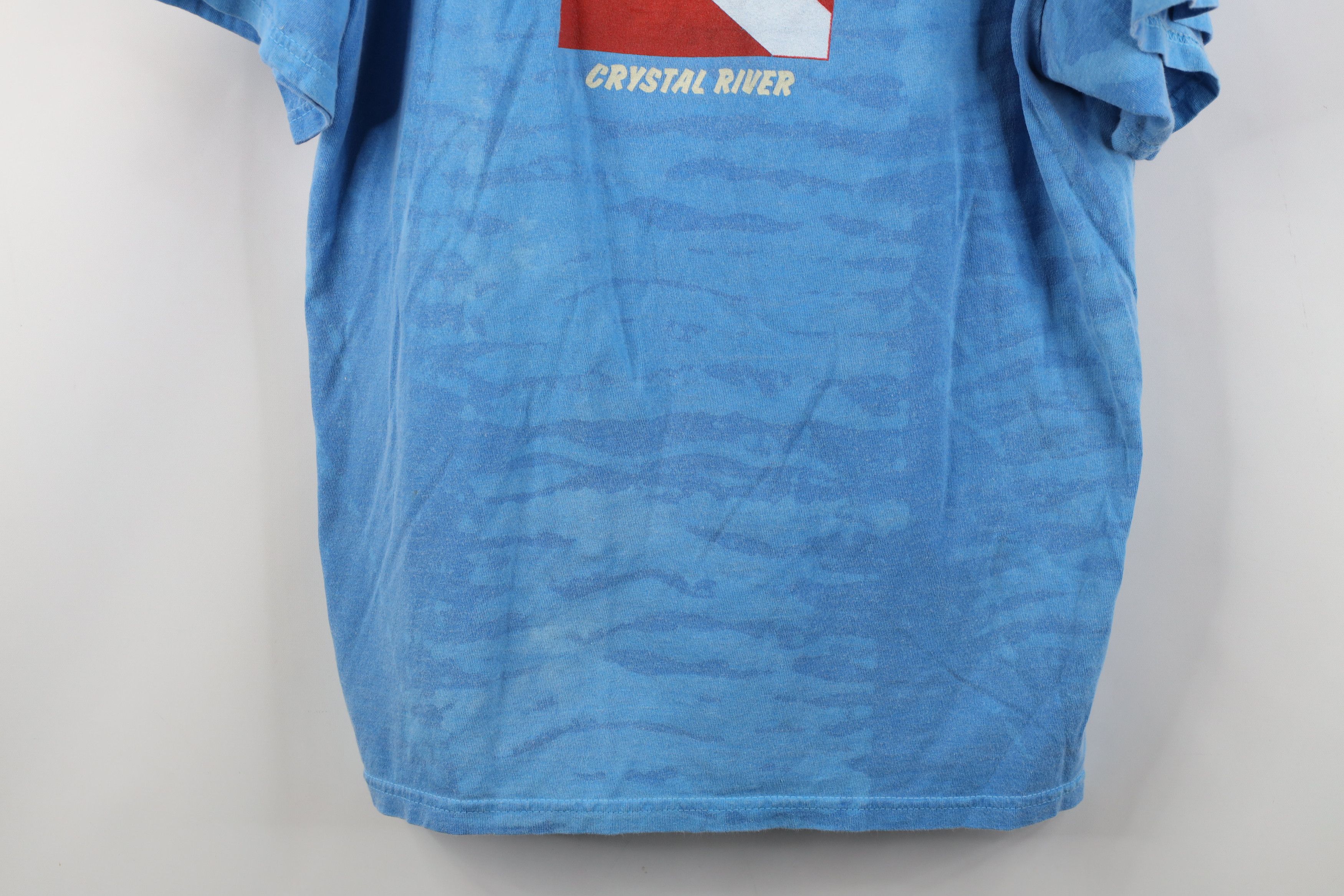 Vintage Vintage 90s Streetwear River Sea Manatee Acid Wash T-Shirt Size US XL / EU 56 / 4 - 3 Thumbnail