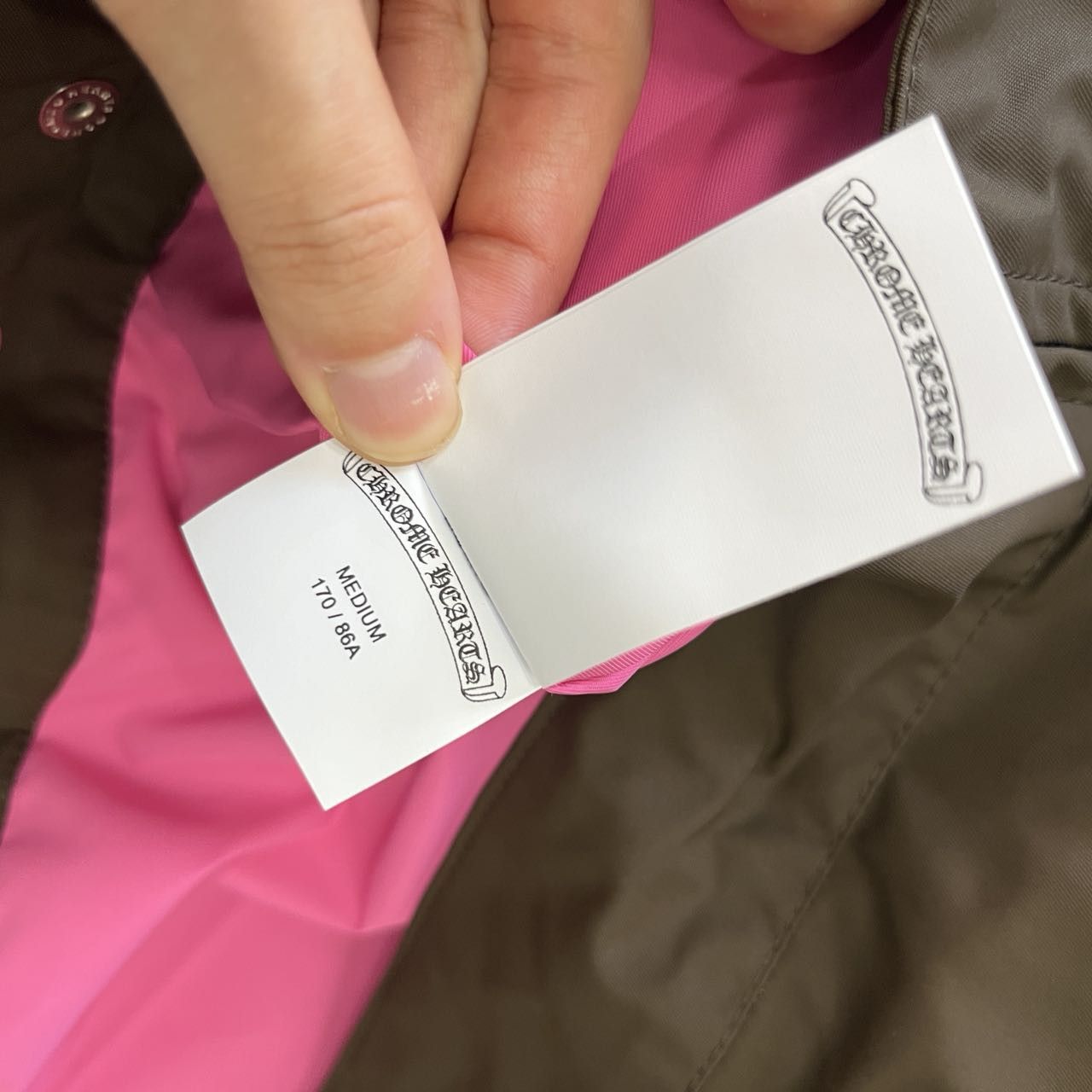 Chrome Hearts Chrome Hearts Pink Cross Nylon Brown Zip Up Shirt Size M / US 6-8 / IT 42-44 - 6 Thumbnail