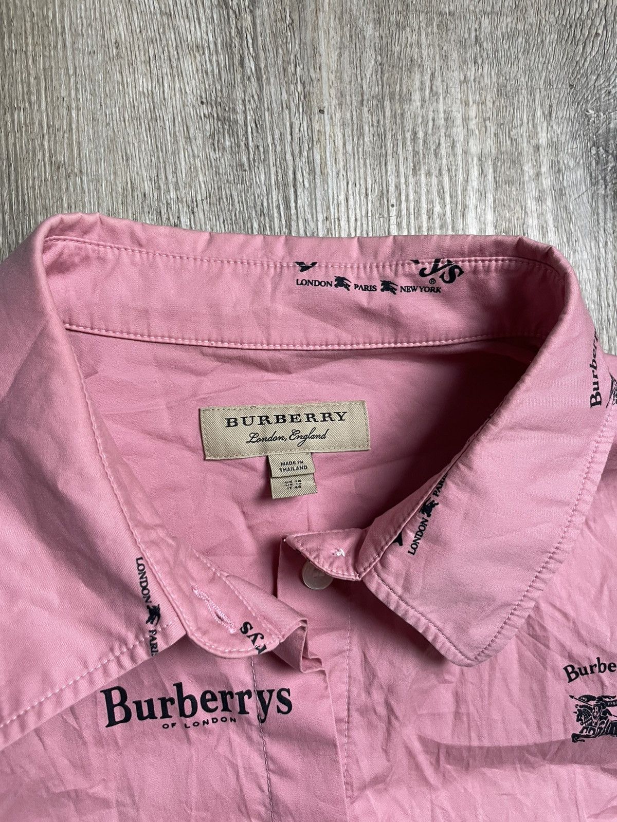 Burberry Burberry sport all over logo print shirt pink Size US XL / EU 56 / 4 - 5 Thumbnail