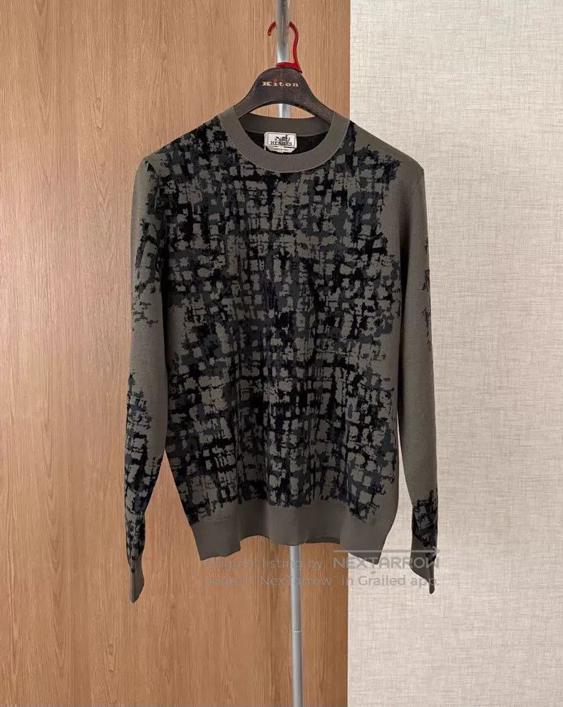 Hermes Hermes Men's knitted sweater sweatshirt for spring and aut Size US XL / EU 56 / 4 - 1 Thumbnail